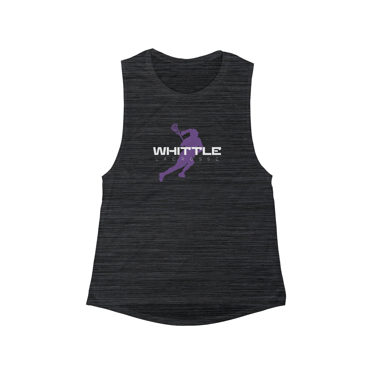 Women's Whittle Lacrosse Bella + Canvas Flowy Scoop Muscle Tank