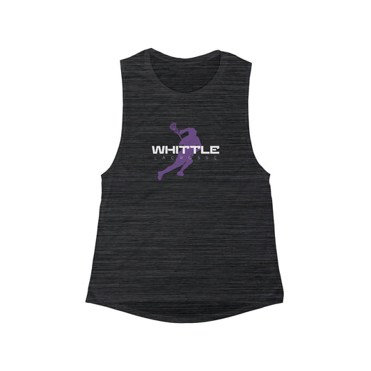 Women's Whittle Lacrosse Bella + Canvas Flowy Scoop Muscle Tank
