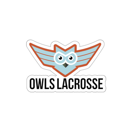 OWLS Lacrosse Die-Cut Sticker