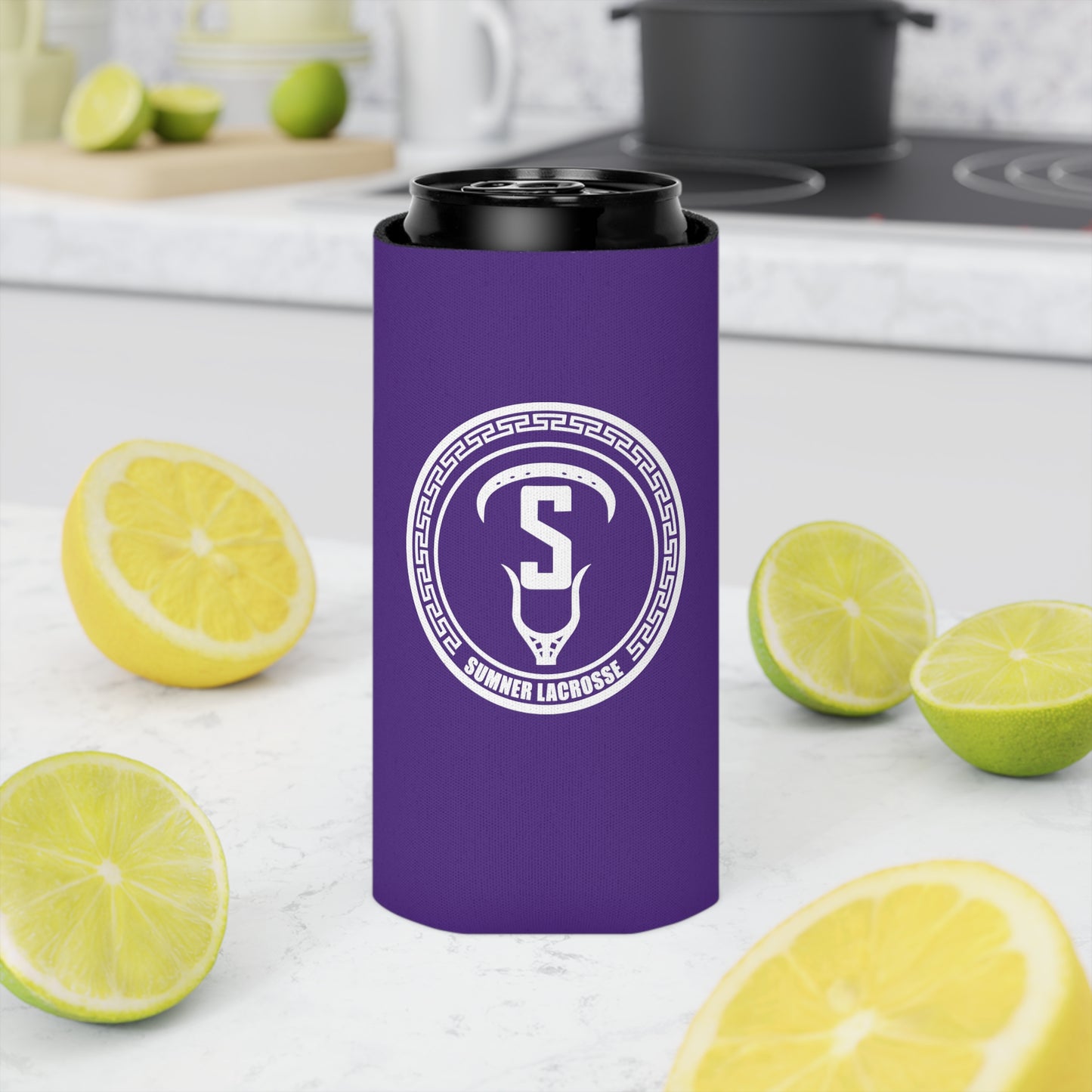 Sumner Spartans Lacrosse Can Cooler 3-pack