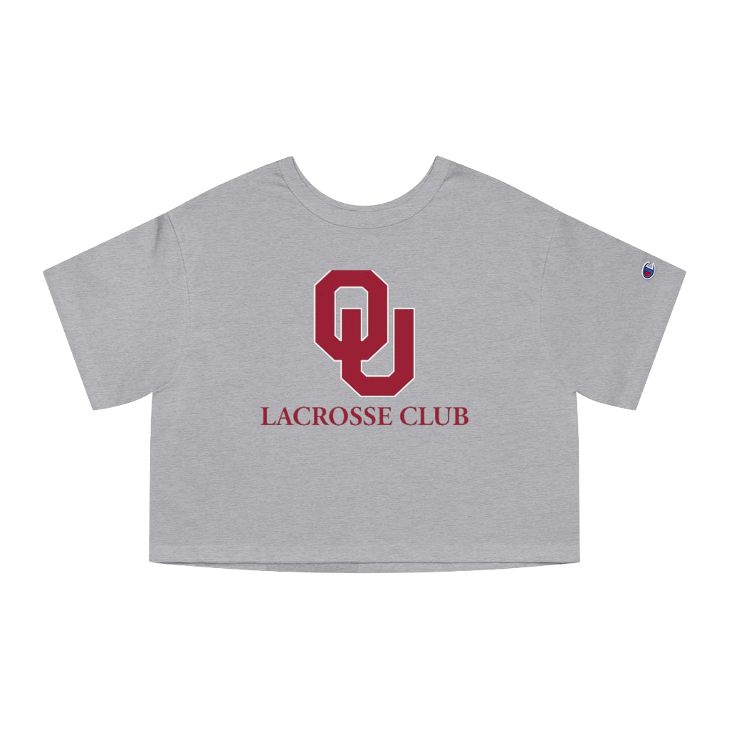 Women's Oklahoma University Lacrosse Champion Heritage Cropped T-Shirt