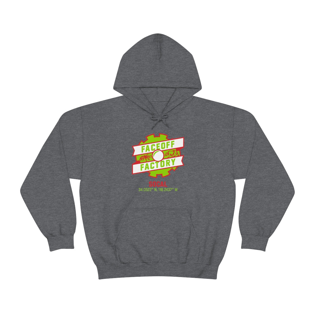 Adult Faceoff Factory Gildan Heavy Blend™ Hooded Sweatshirt - SOCAL