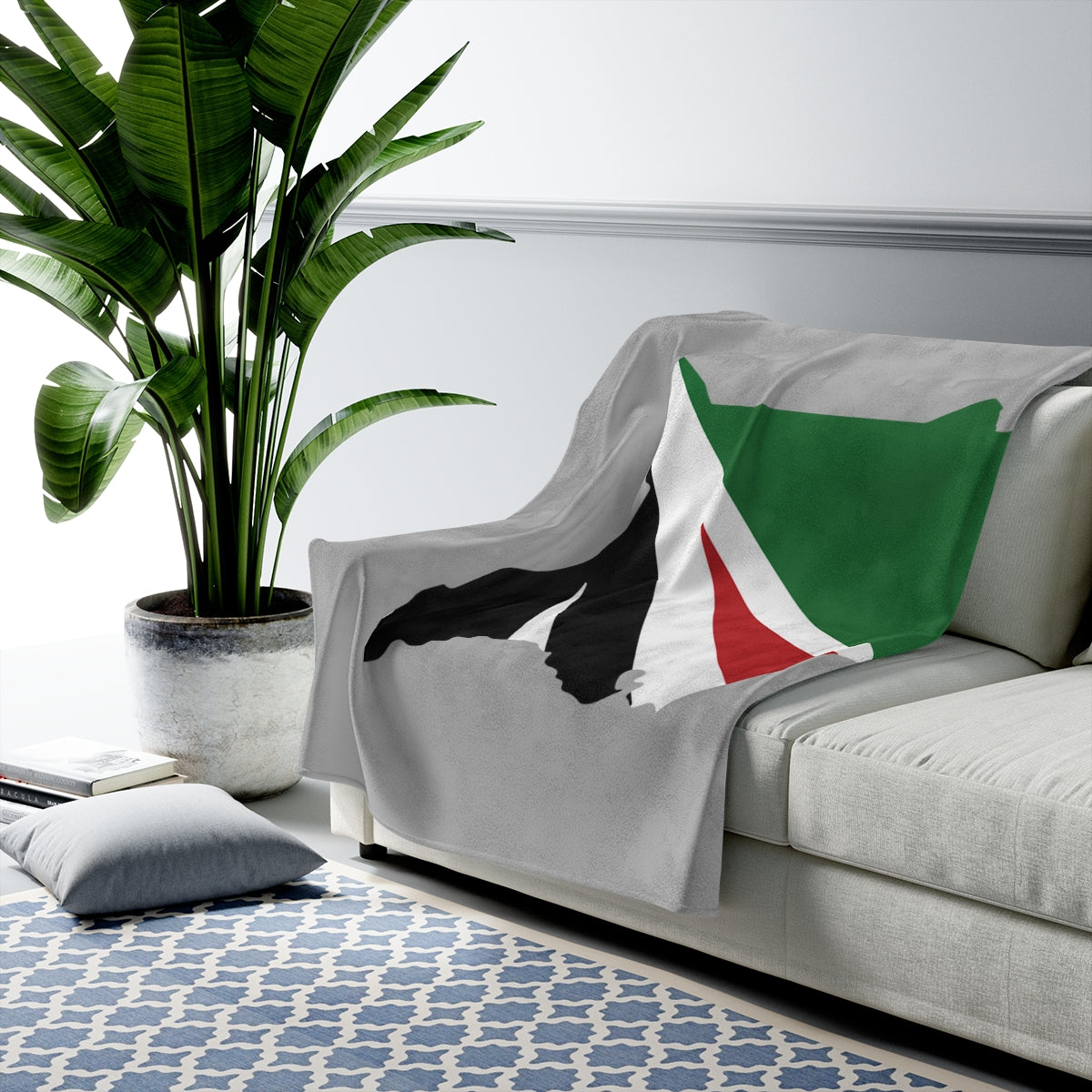 Kenya Lacrosse Velveteen Plush Blanket