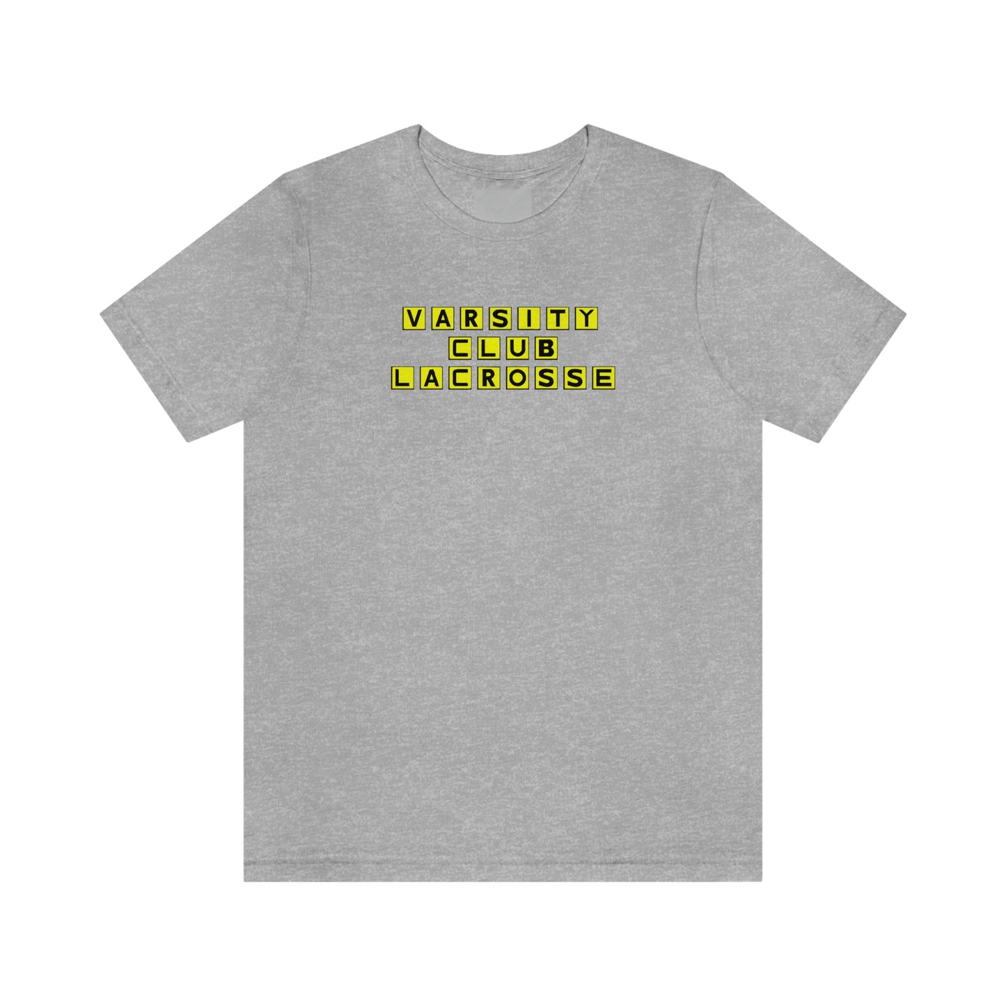 Adult Varsity Club Lacrosse Bella + Canvas Short Sleeve Cotton Tee - Waffle