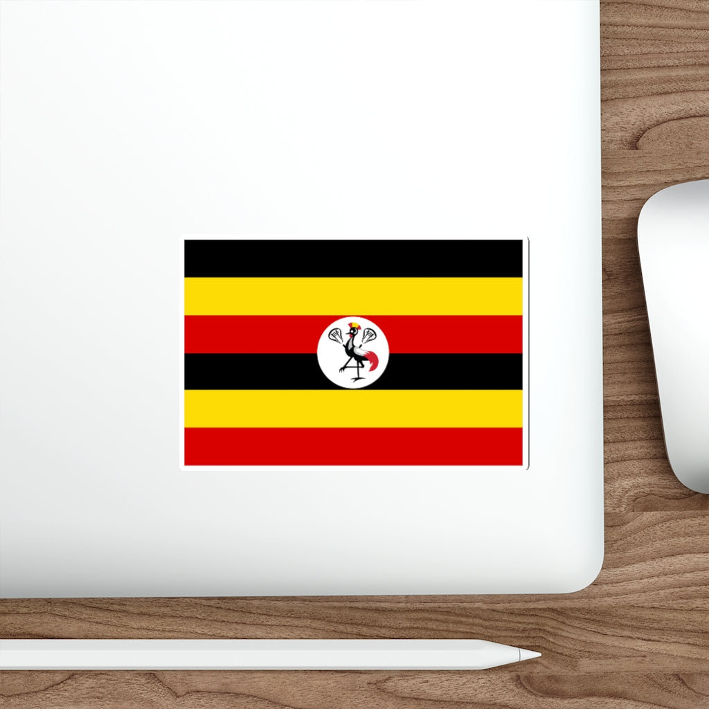 Uganda Lacrosse Flag Die-Cut Stickers