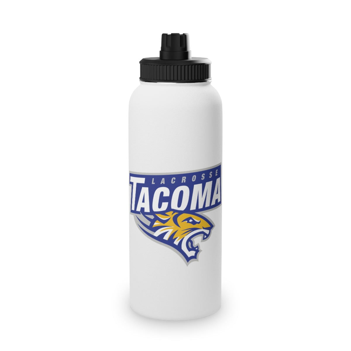 Tacoma Tigers Lacrosse Stainless Steel Water Bottle - Sports Lid