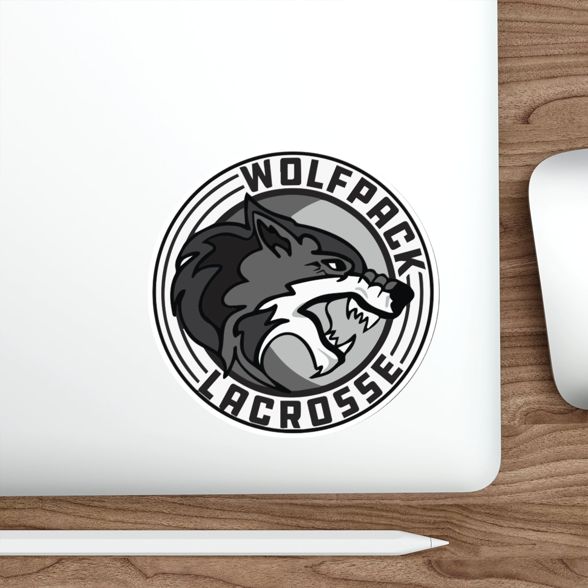 Wolfpack Lacrosse Die-Cut Sticker