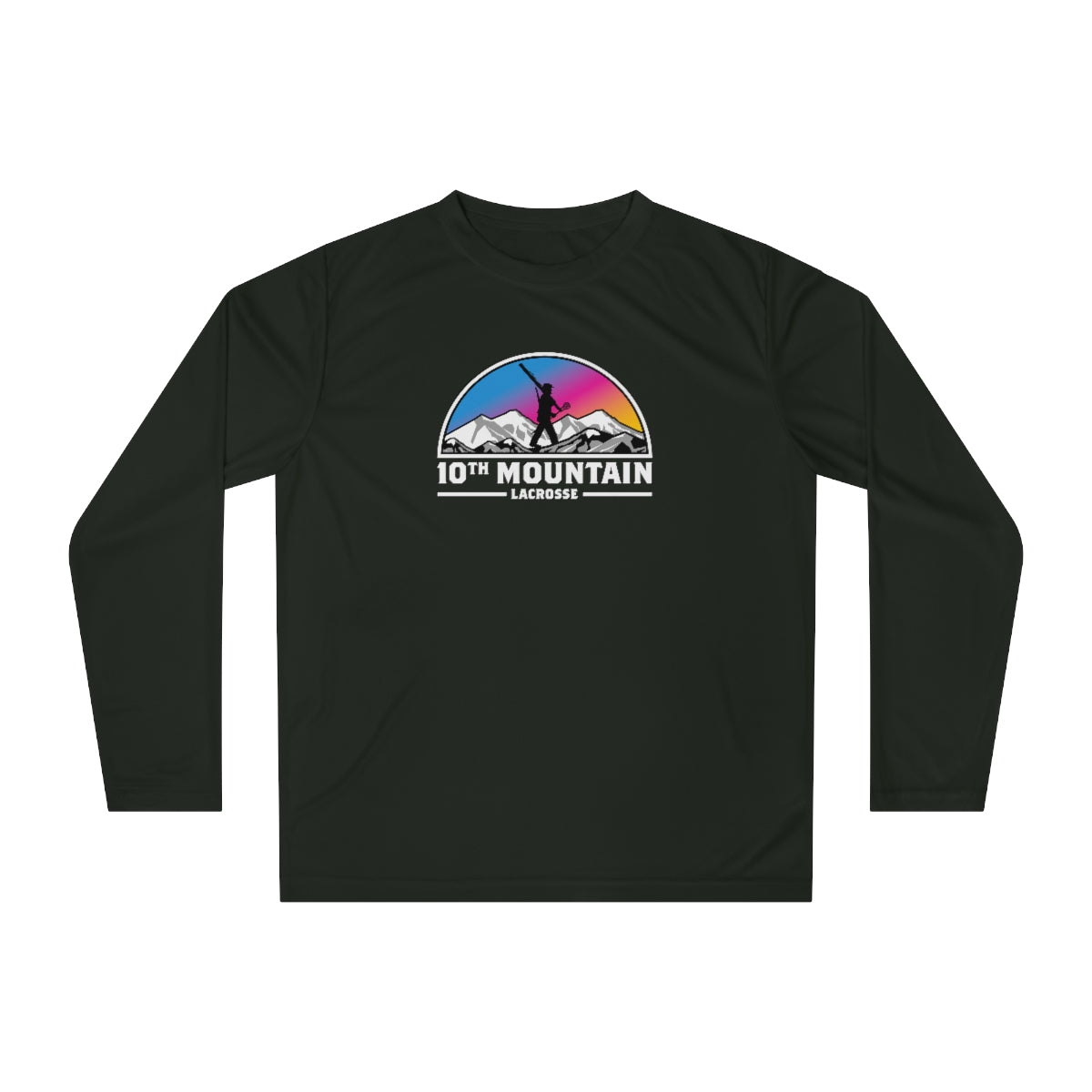 Adult 10th Mountain Lacrosse Team 365 Performance Long Sleeve