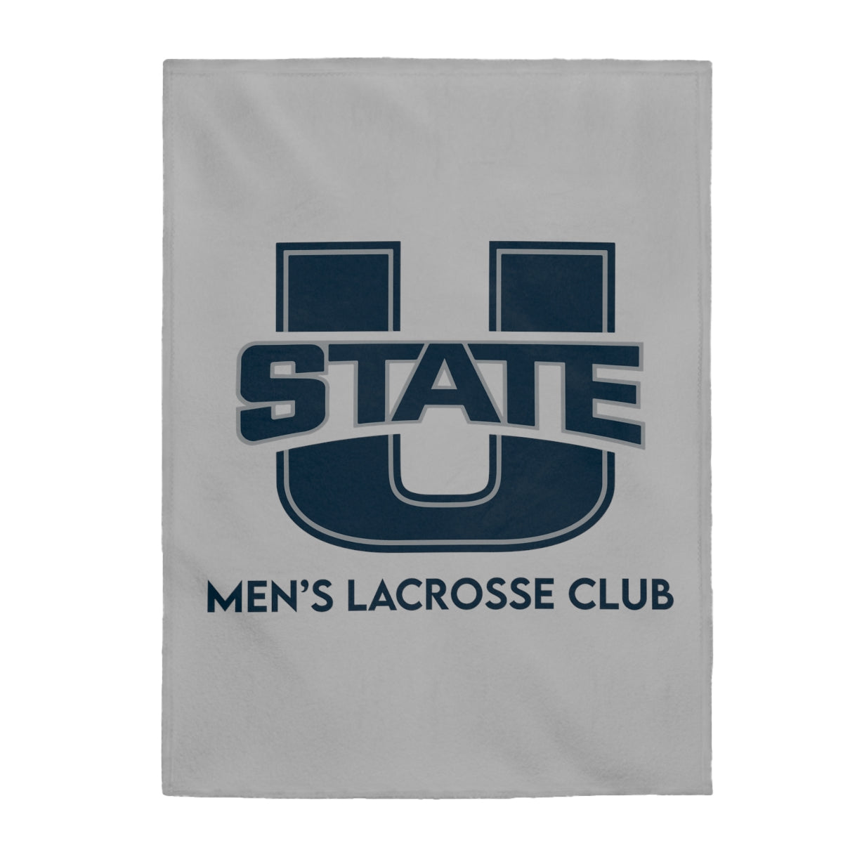 USU Lacrosse Velveteen Plush Blanket