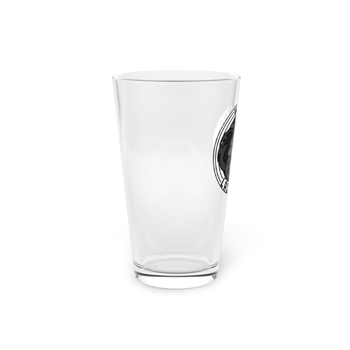 Wolfpack Lacrosse Pint Glass