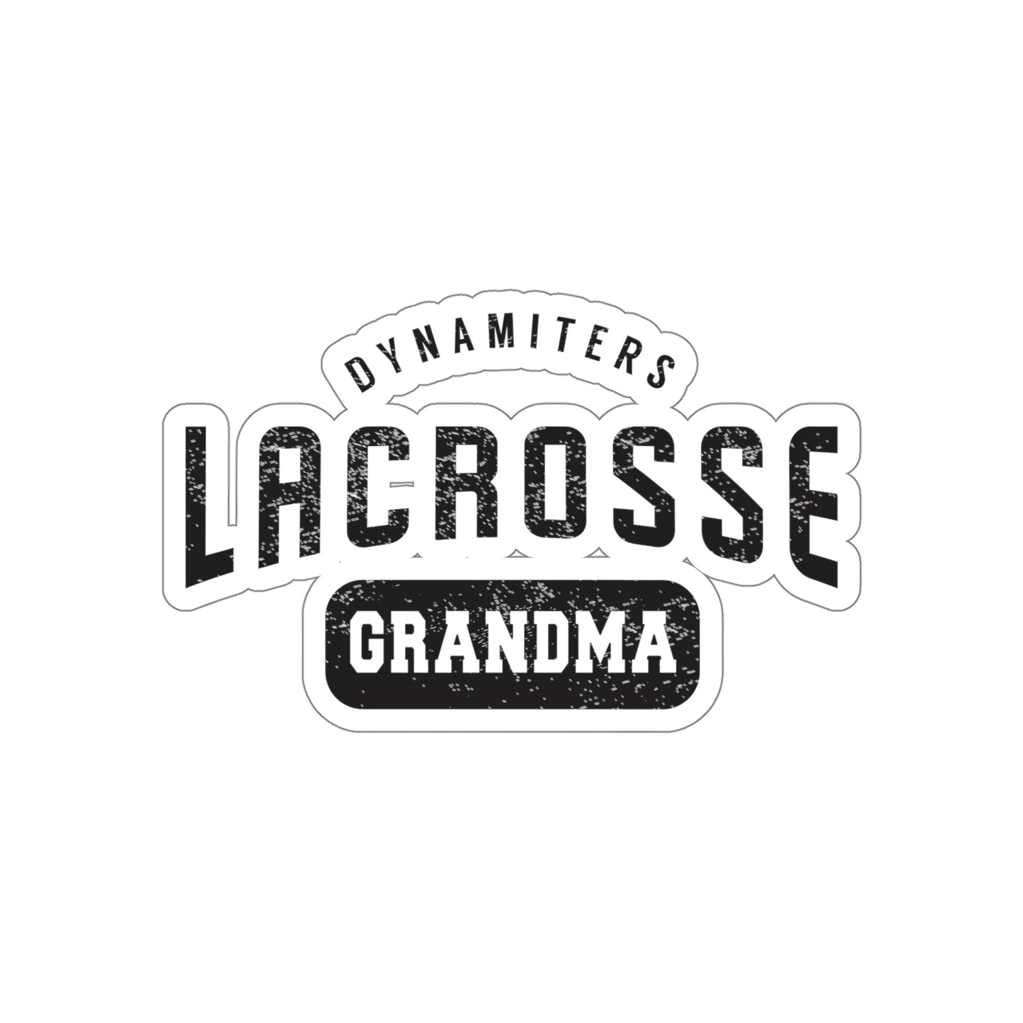 Glendale HS Lacrosse Die-Cut Stickers - Grandma