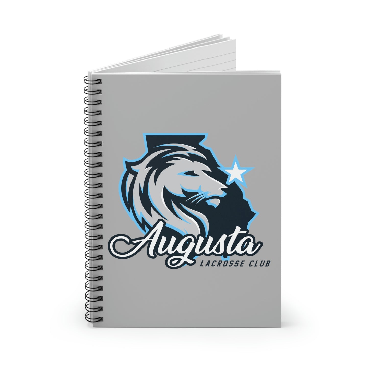 Augusta Lacrosse Spiral Notebook - Ruled Line (8" x 6")