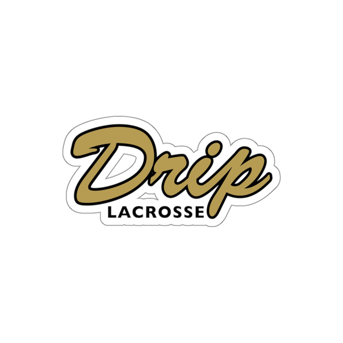 Drip Lacrosse Die-Cut Sticker