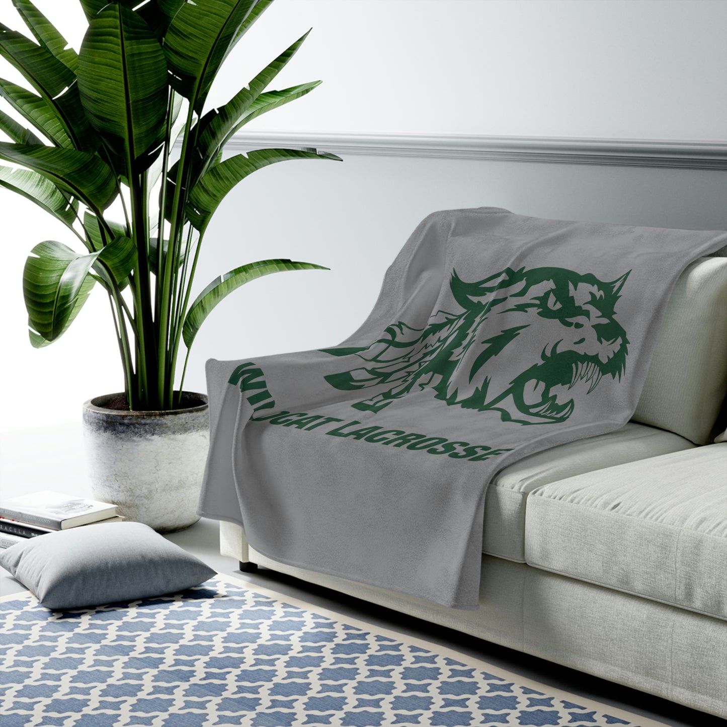 Wildcats Club Lax Velveteen Plush Blanket