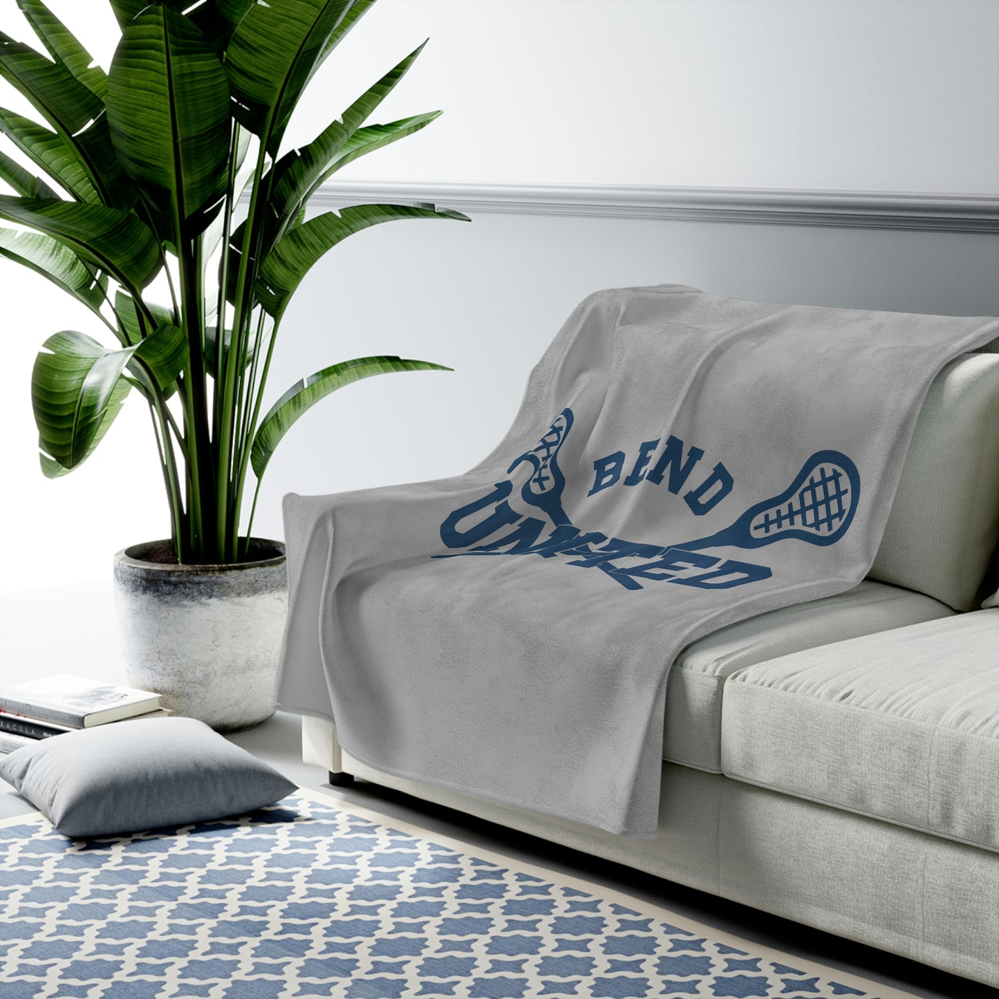 Bend United Lacrosse Velveteen Plush Blanket