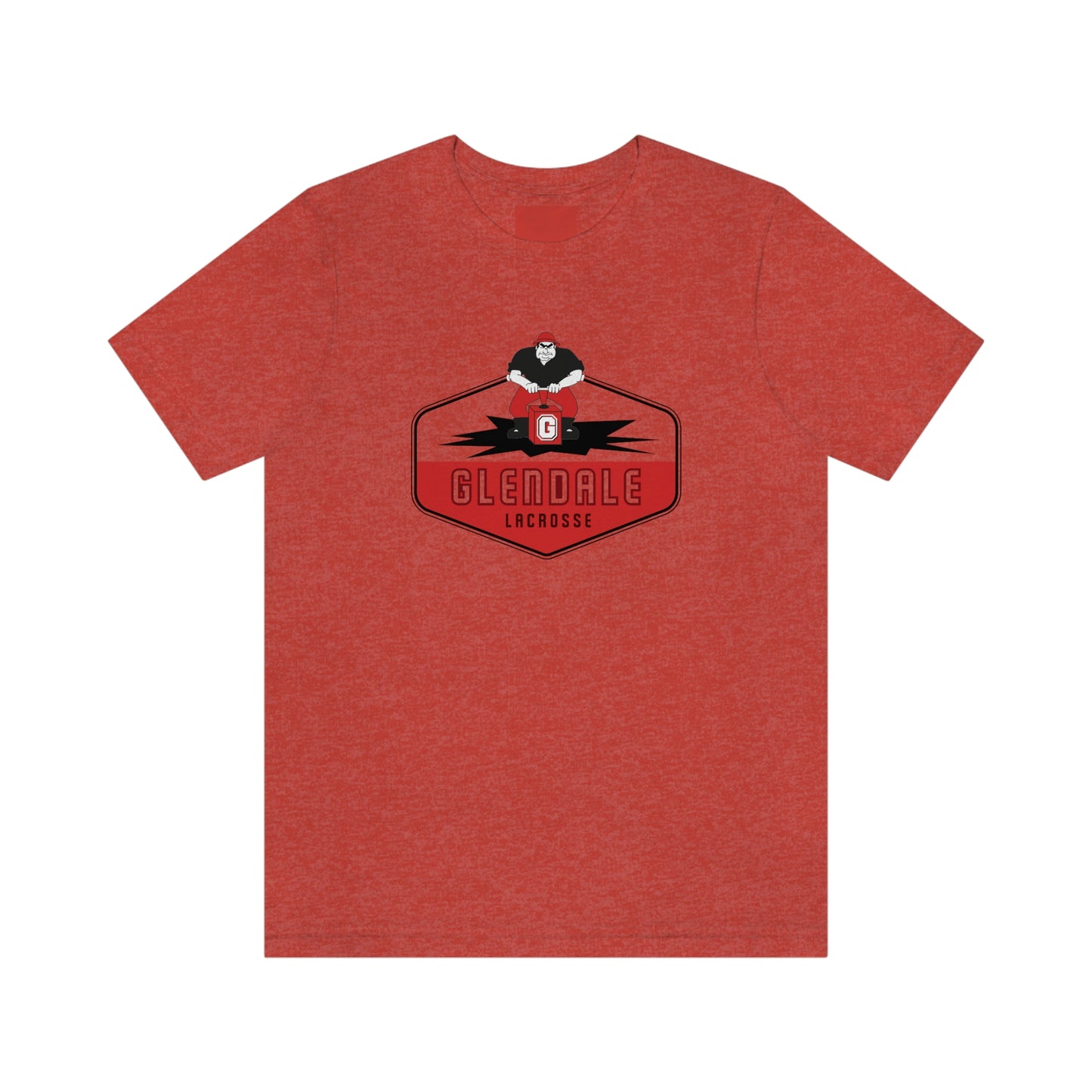 Adult Glendale HS Lacrosse Bella + Canvas Short Sleeve Cotton Tee