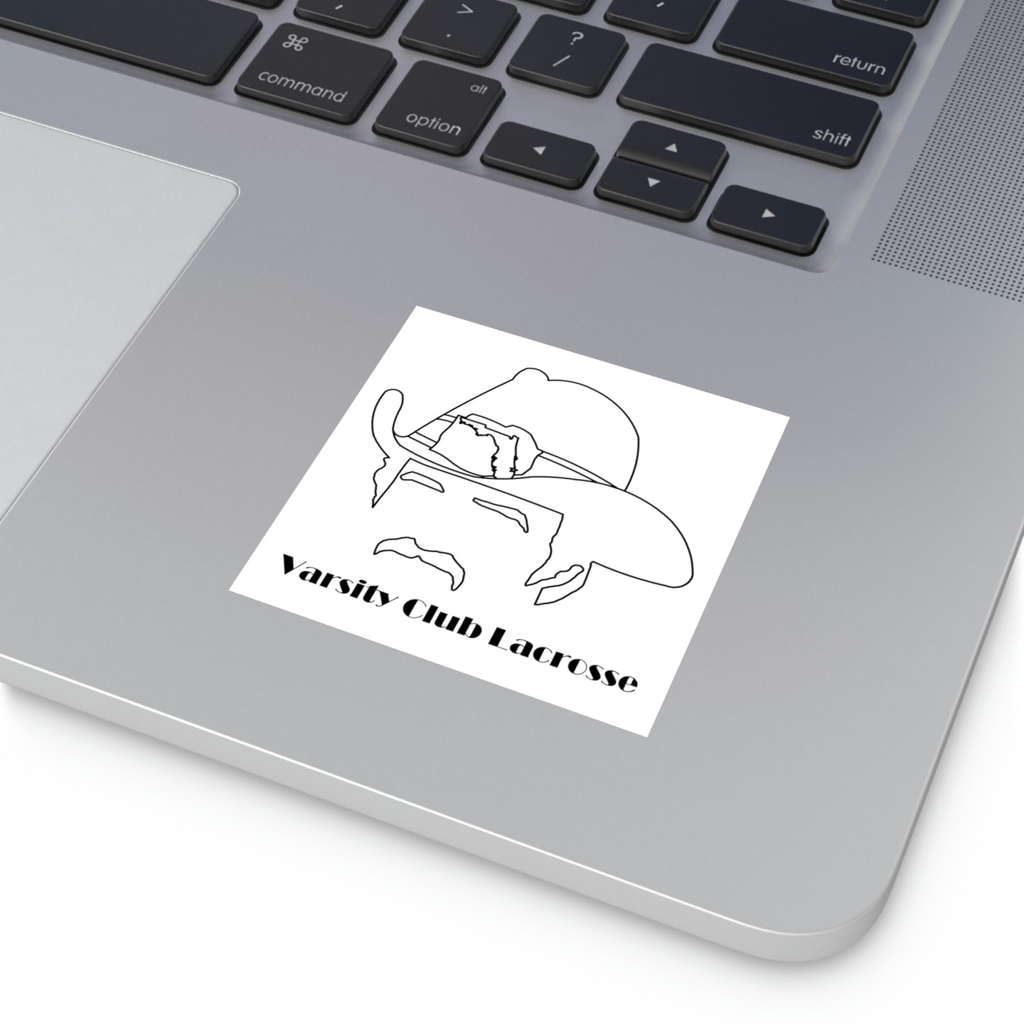 Varsity Club Lacrosse Square Stickers -  Indoor\Outdoor