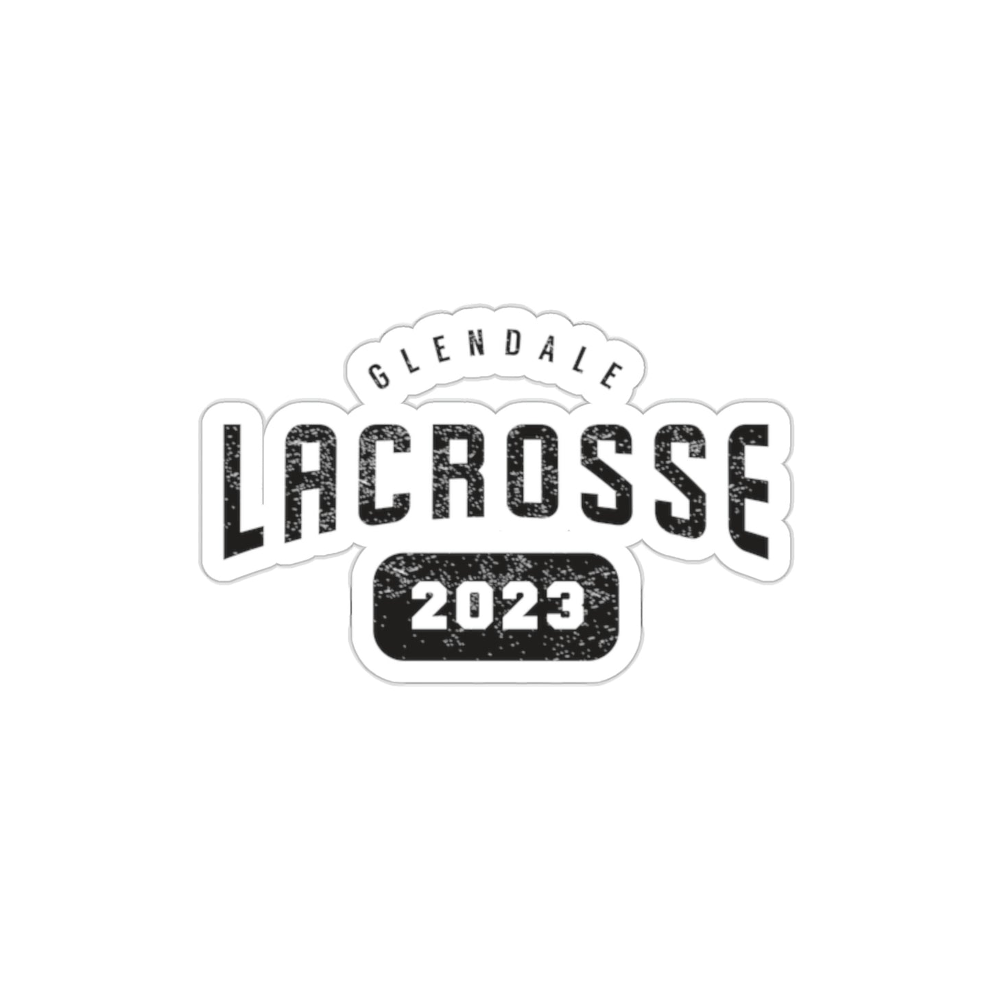 Glendale HS Lacrosse Die-Cut Stickers - Year