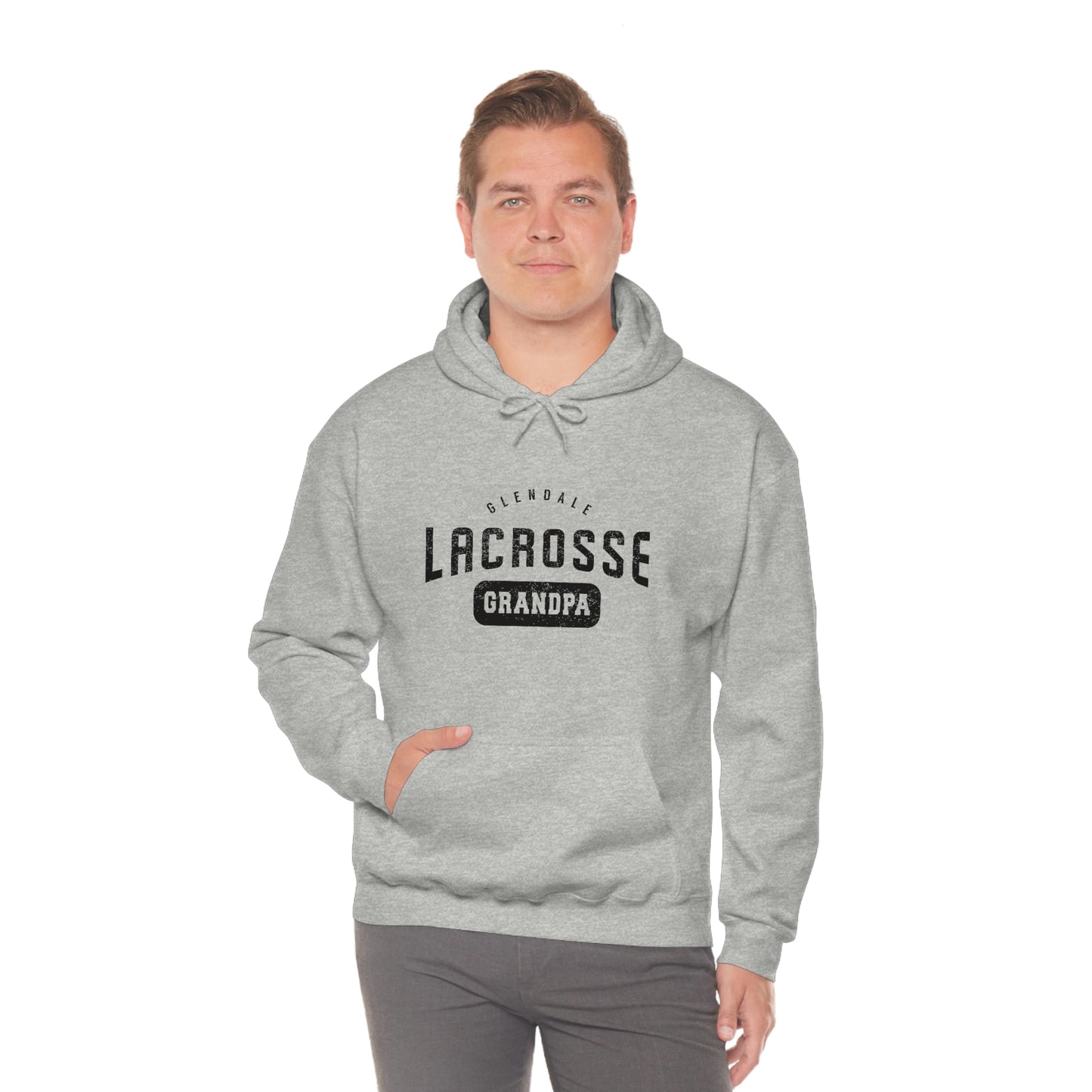 Adult Glendale HS Lacrosse Gildan Heavy Blend™ Hooded Sweatshirt - Grandpa