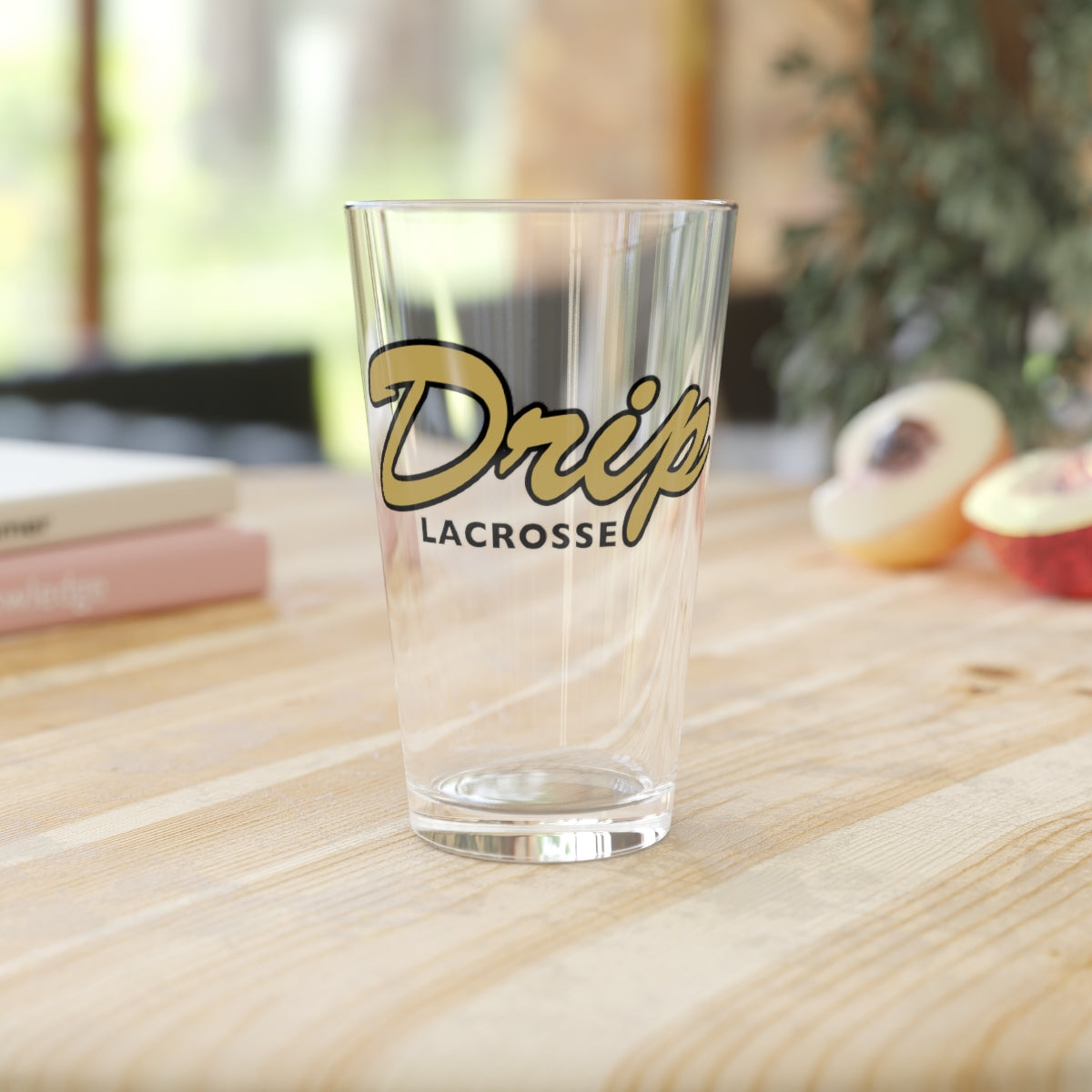 Drip Lacrosse Pint Glass