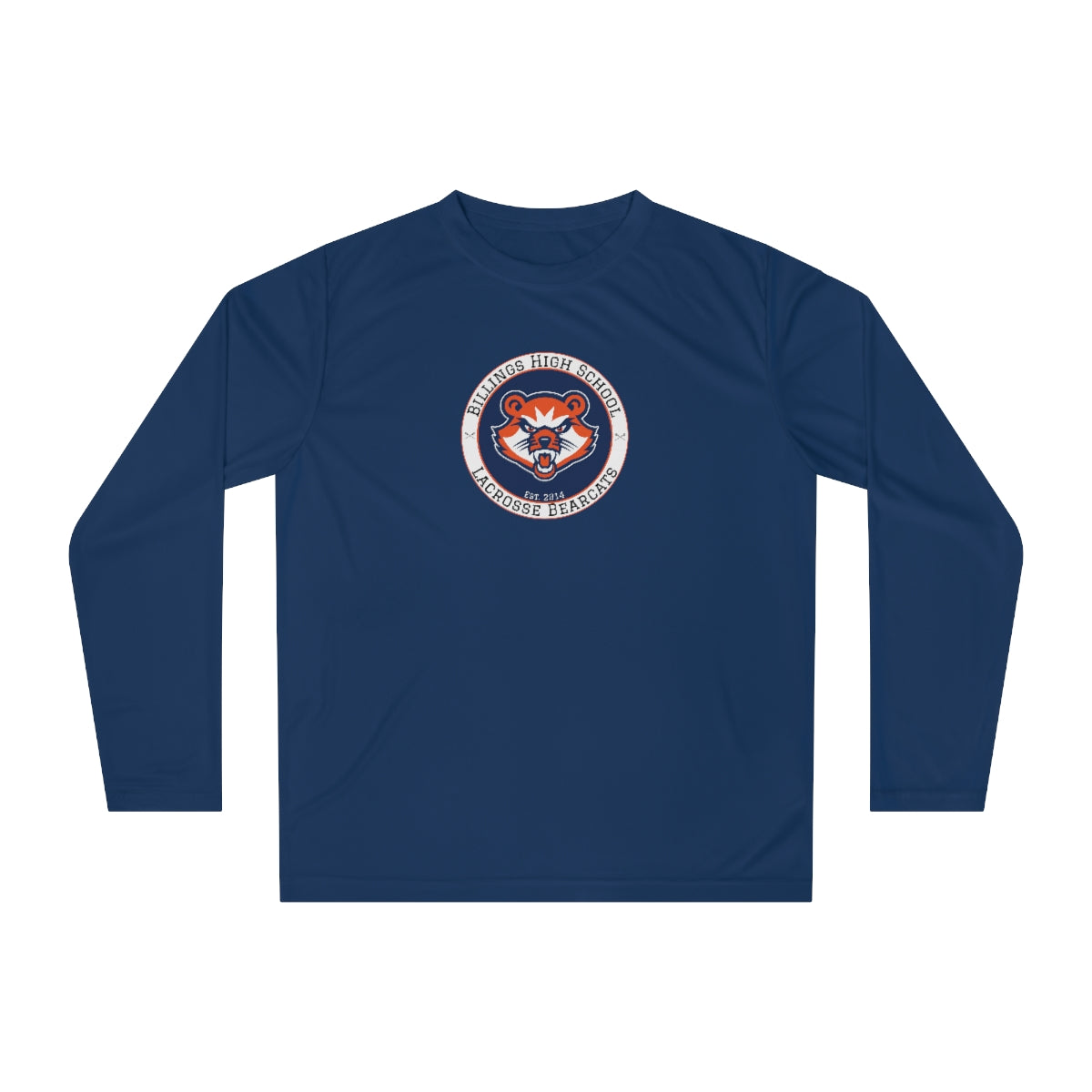 Adult Billings Bearcats Lacrosse Team 365 Performance Long Sleeve Shirt