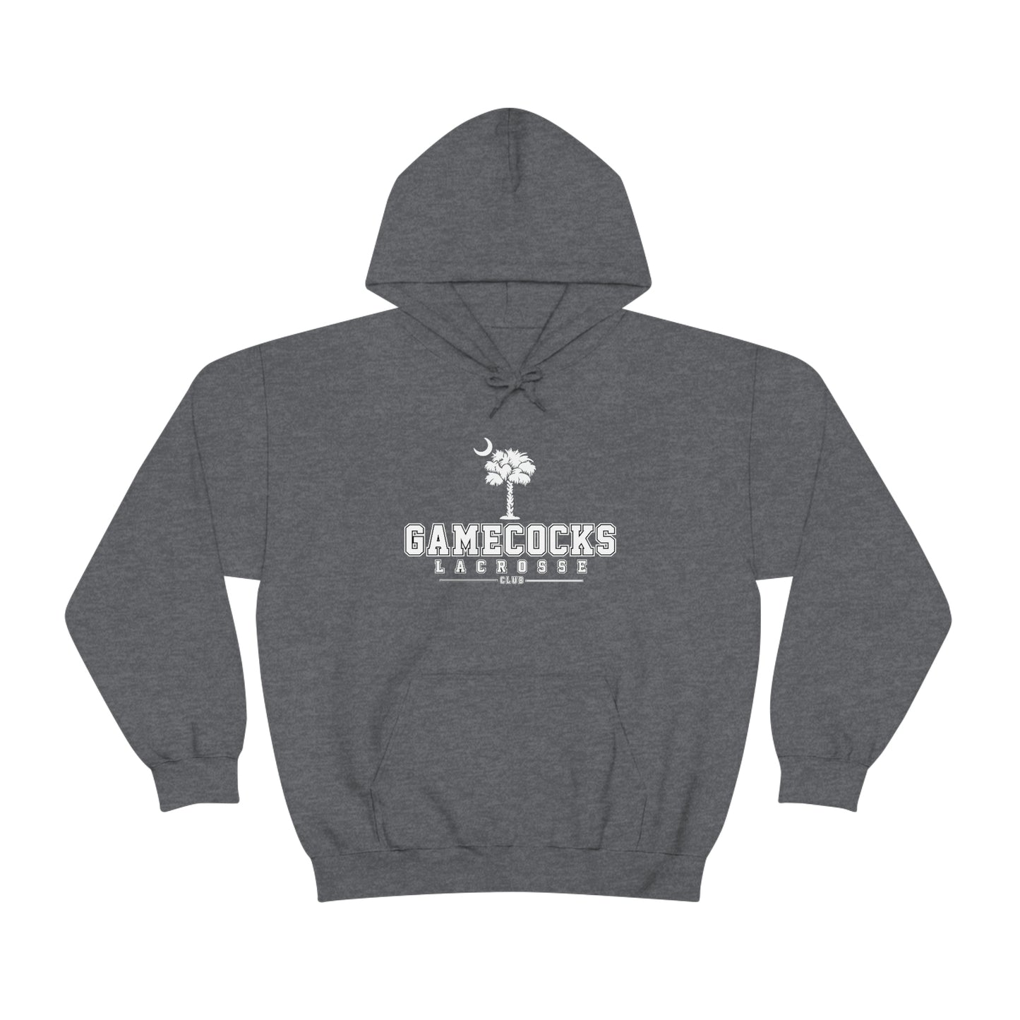 Adult Gamecocks Lacrosse Gildan Heavy Blend Hoodie