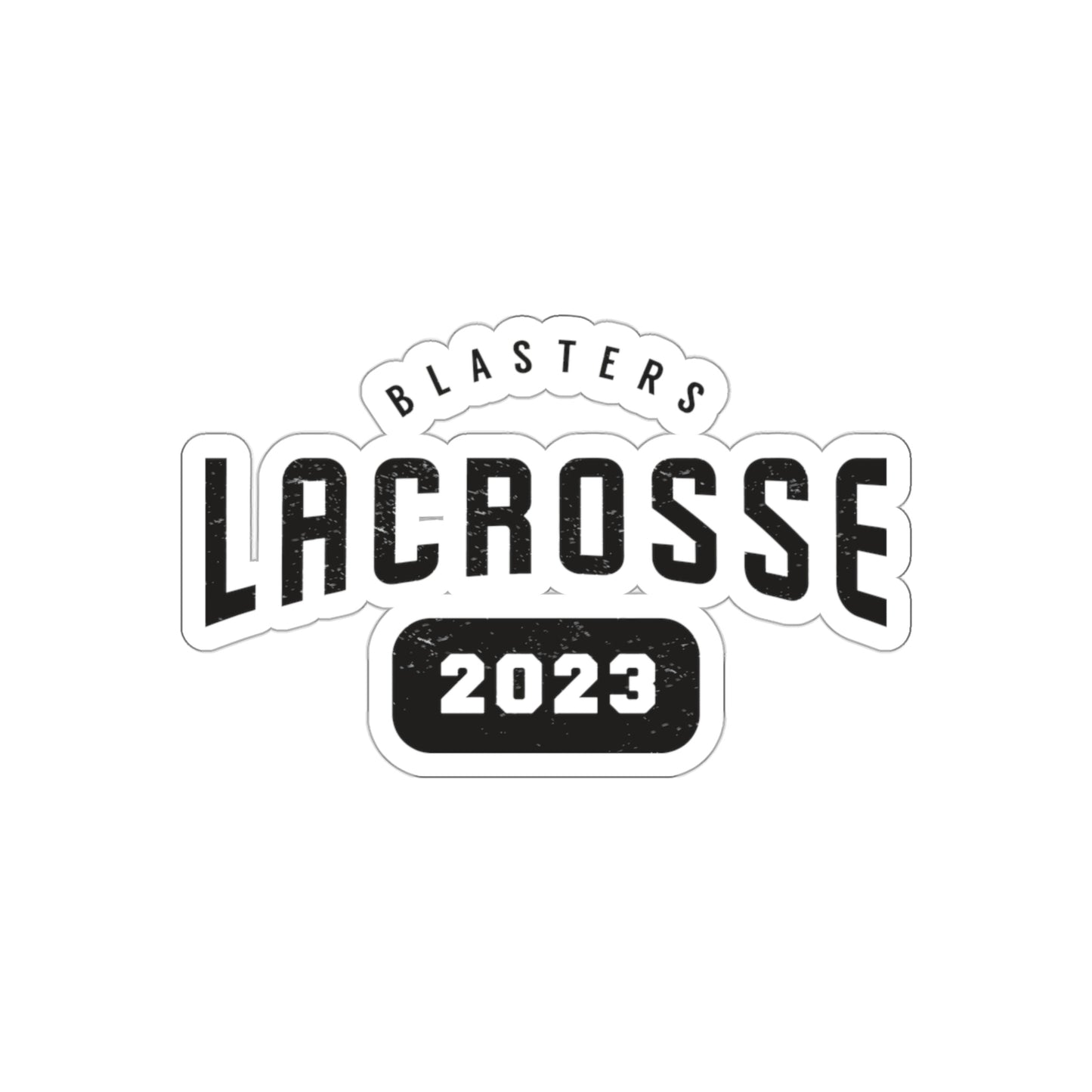 Blasters MS Lacrosse Die-Cut Stickers - 2023