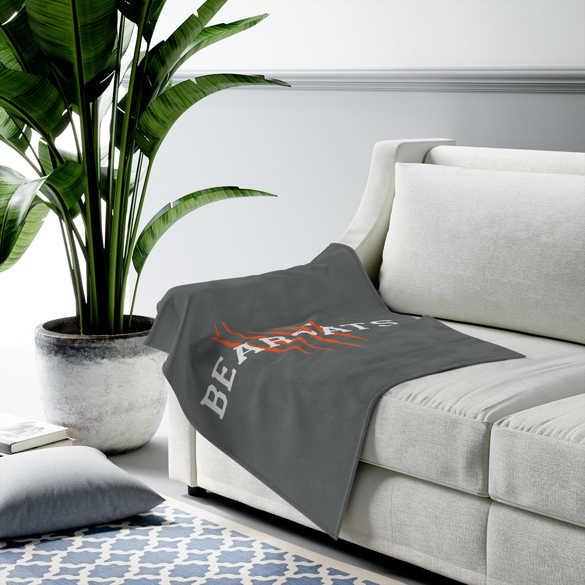 Billing Bearcats Lacrosse Velveteen Plush Blanket