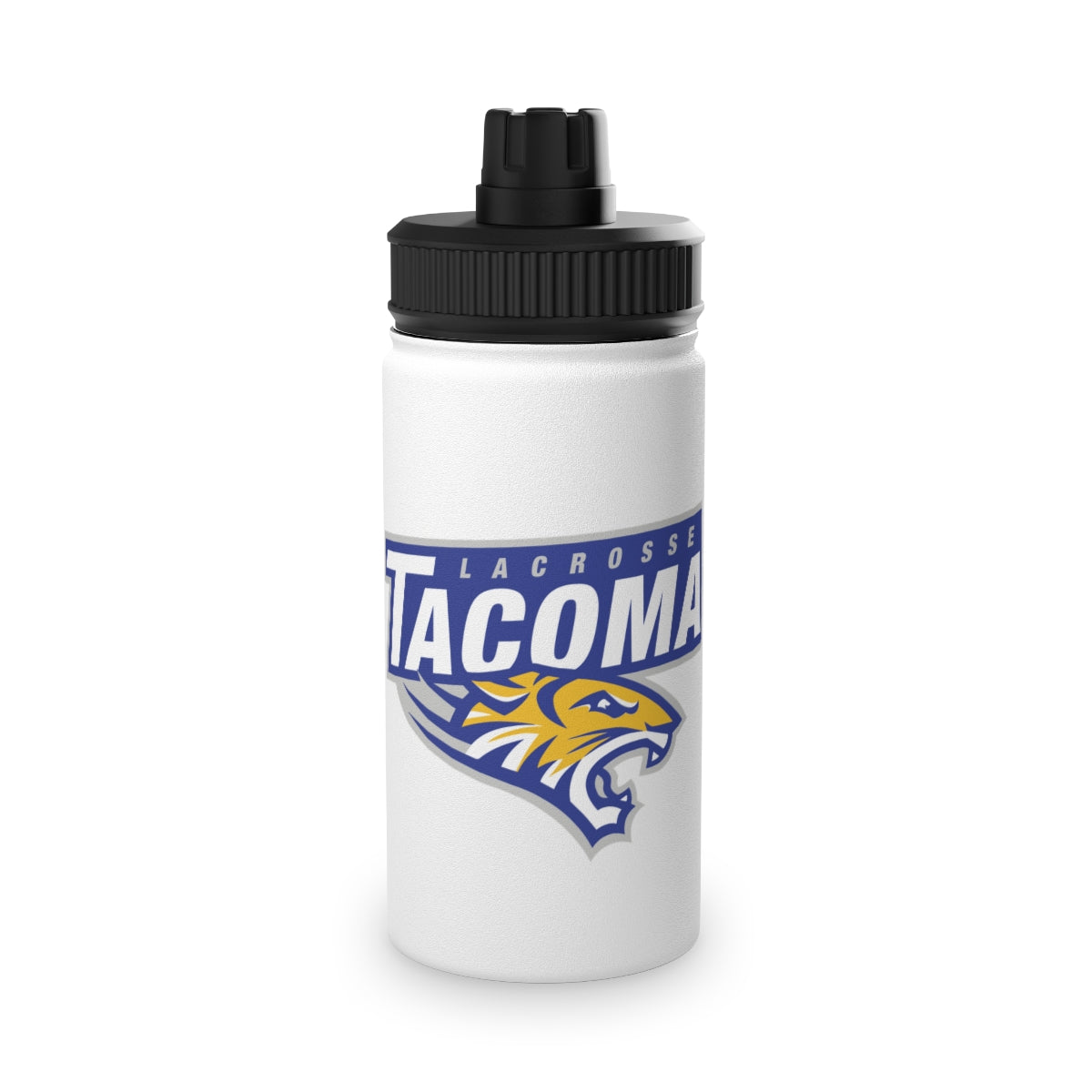 Tacoma Tigers Lacrosse Stainless Steel Water Bottle - Sports Lid