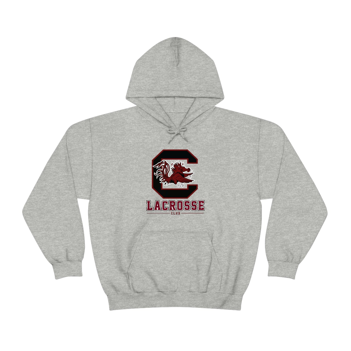 Adult Gamecocks Lacrosse Gildan Heavy Blend Hoodie