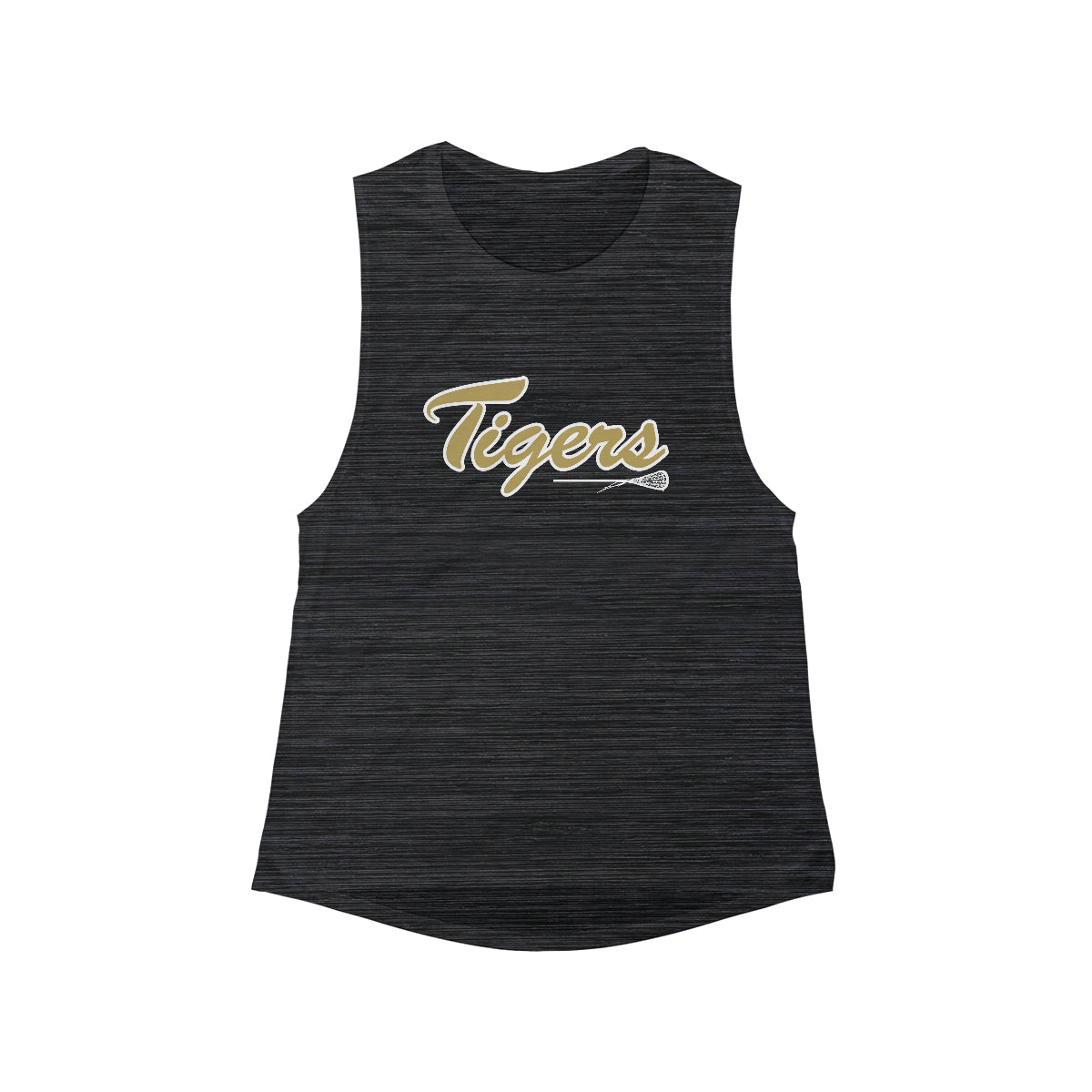 Women's Drip Tigers Lacrosse Bella + Canvas Flowy Scoop Muscle Tank