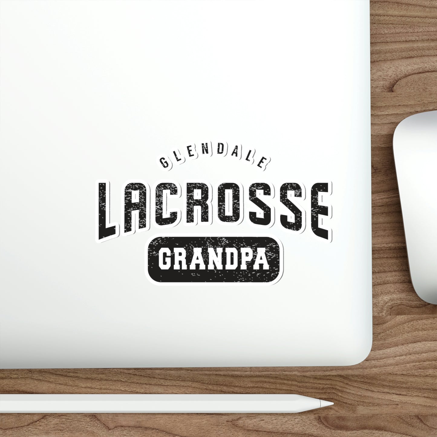 Glendale HS Lacrosse Die-Cut Stickers - Grandpa