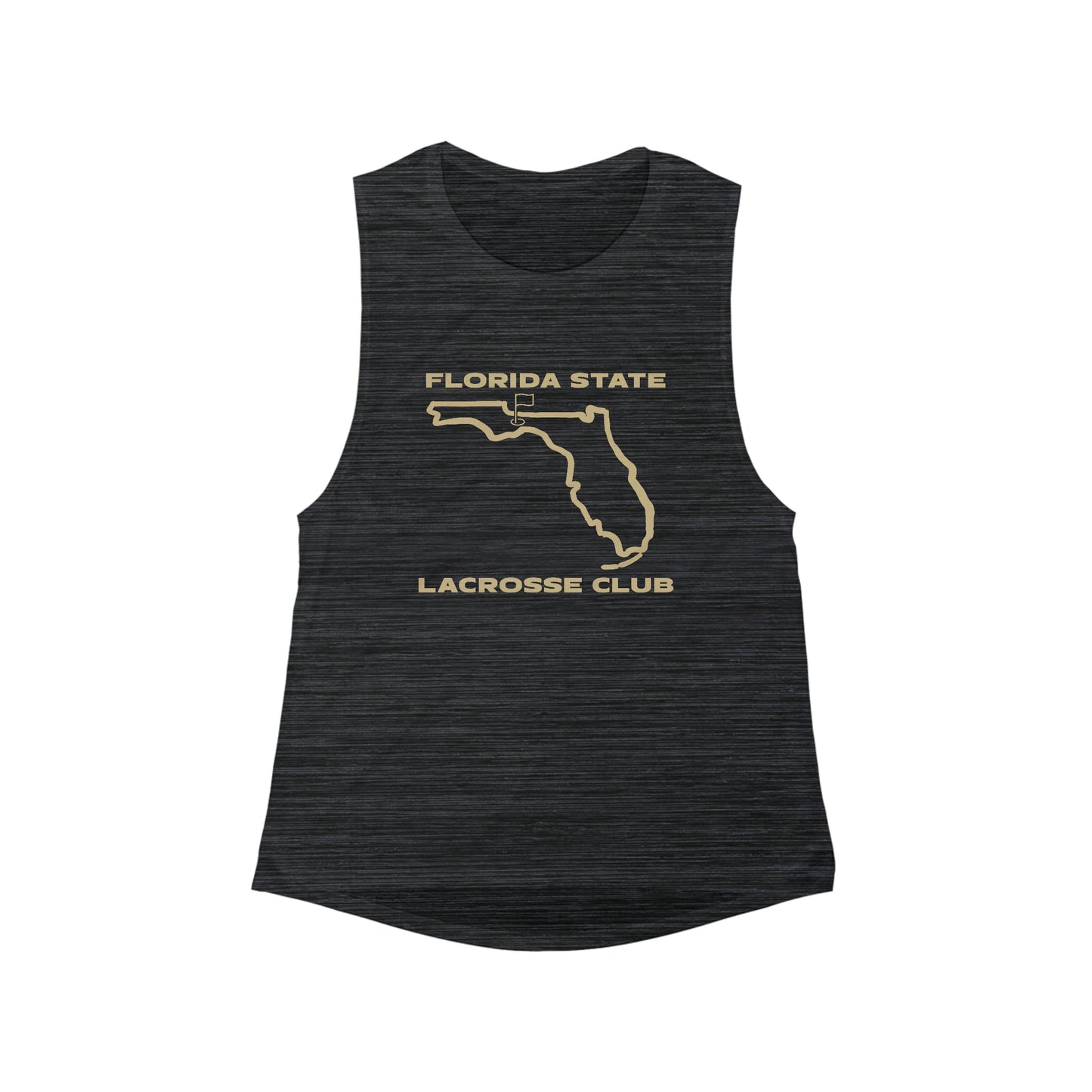 Women's FSU Lacrosse Bella + Canvas Flowy Scoop Muscle Tank