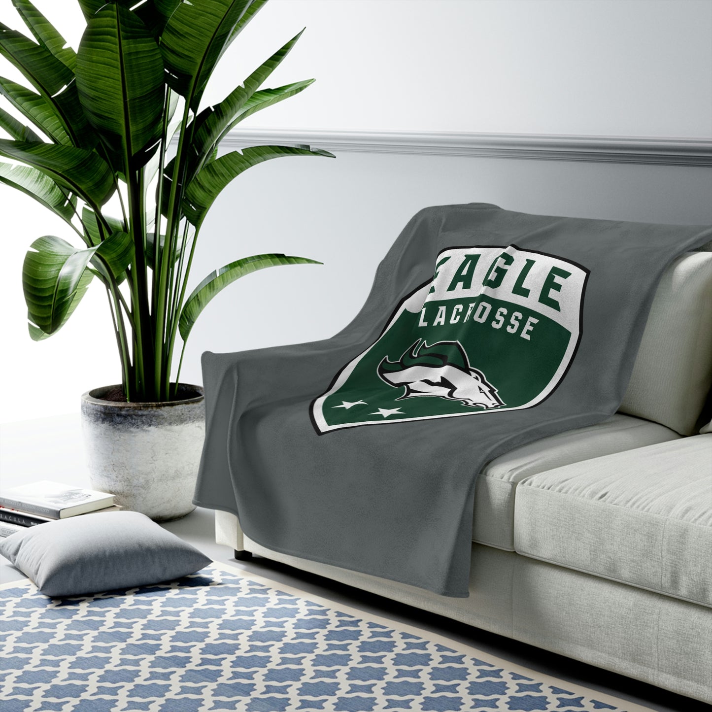 EHS Lacrosse Velveteen Plush Blanket