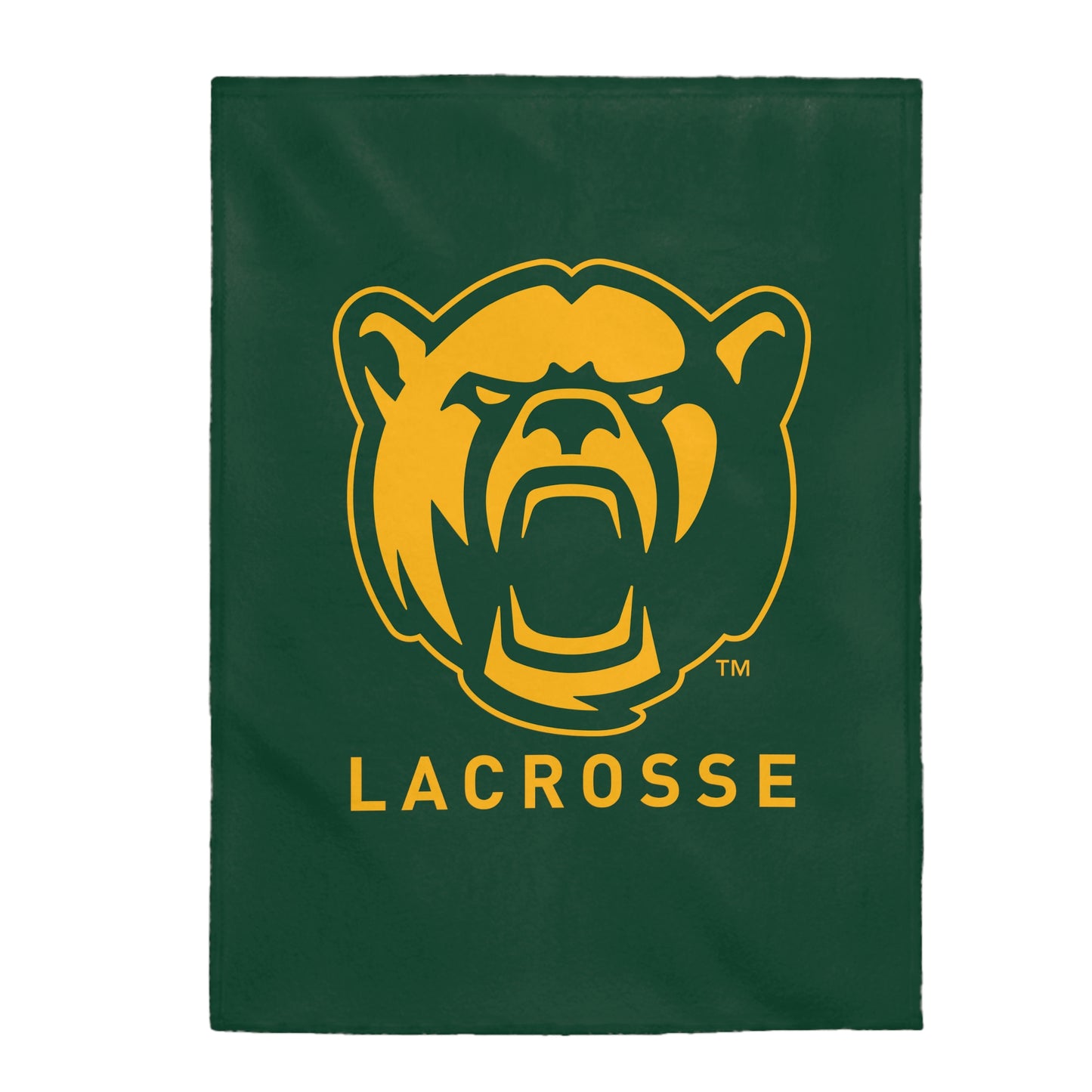 Baylor Lacrosse Velveteen Plush Blanket