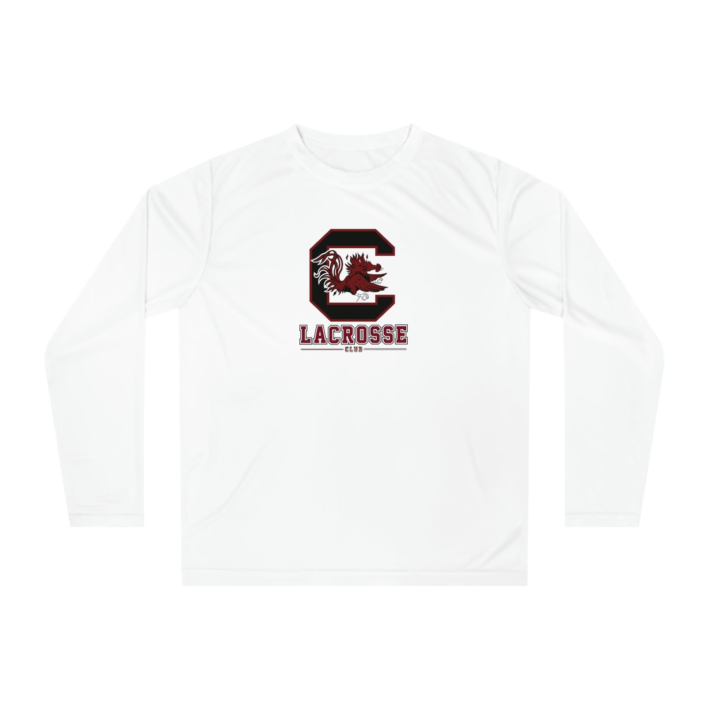 Adult Gamecocks Lacrosse Team 365 Performance Long Sleeve Shirt