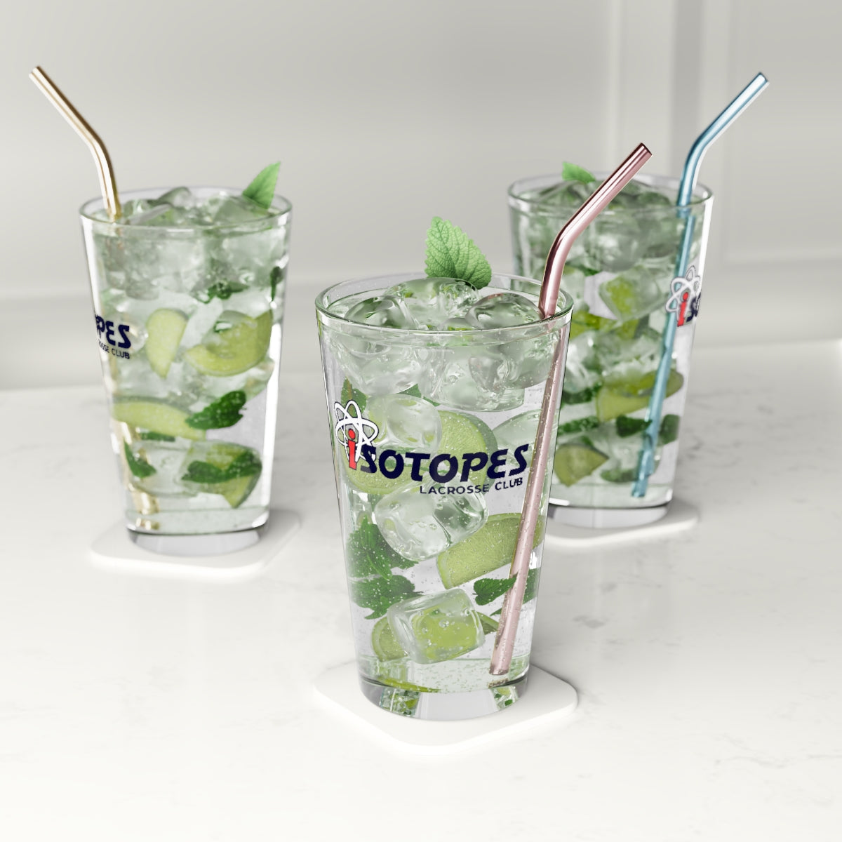 Isotopes Lacrosse Pint Glass