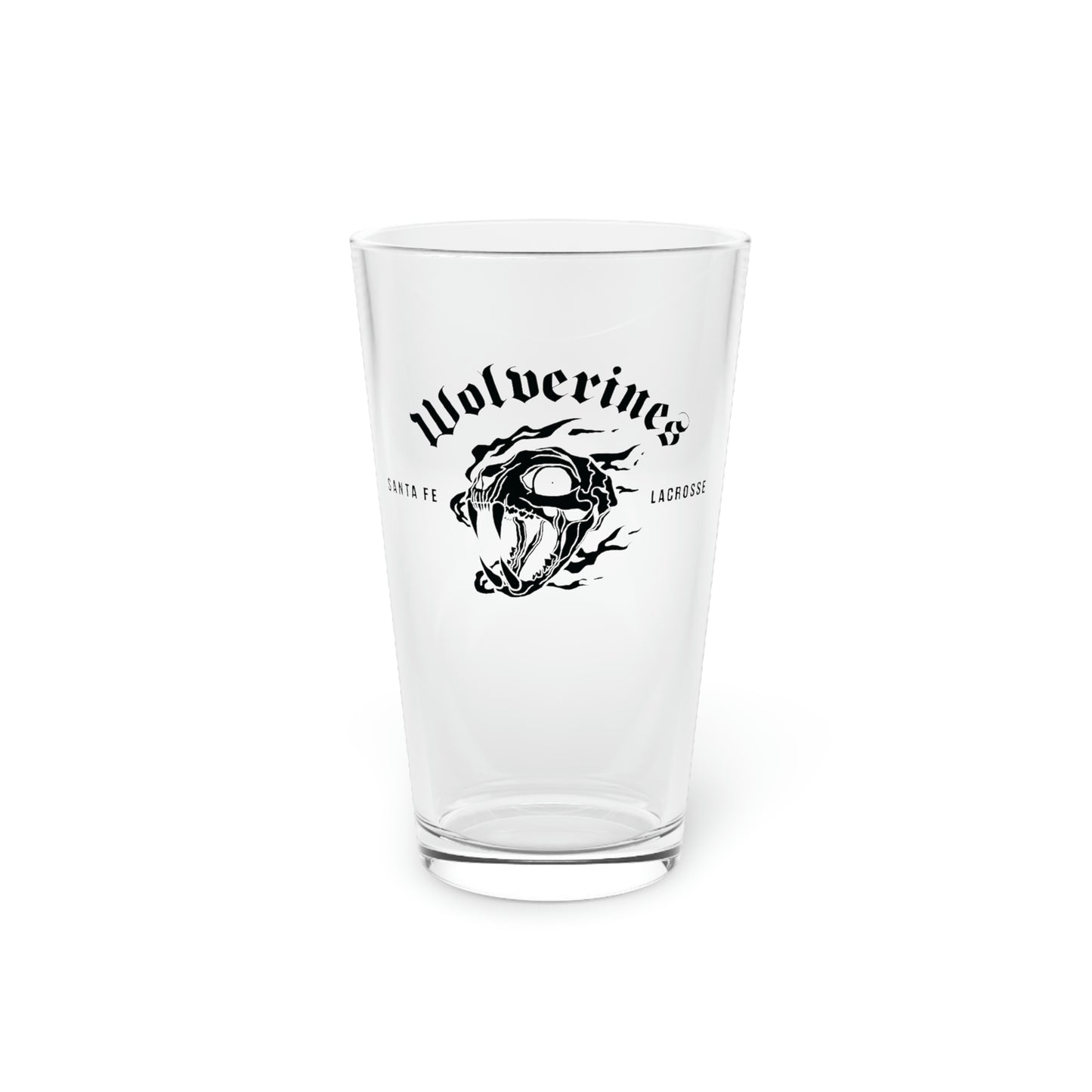 Santa Fe Lacrosse Pint Glass - 16oz