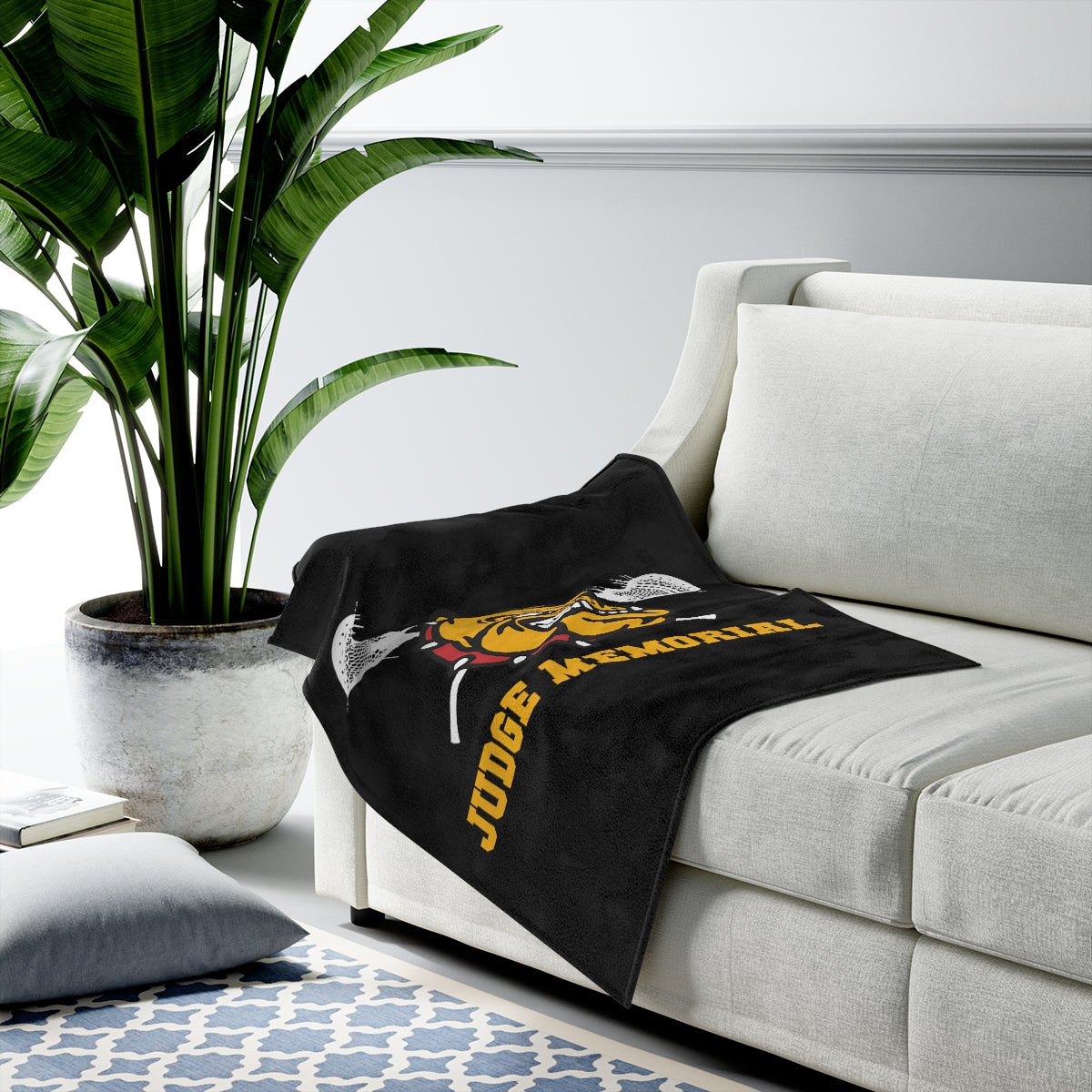 Judge Lax Velveteen Plush Blanket
