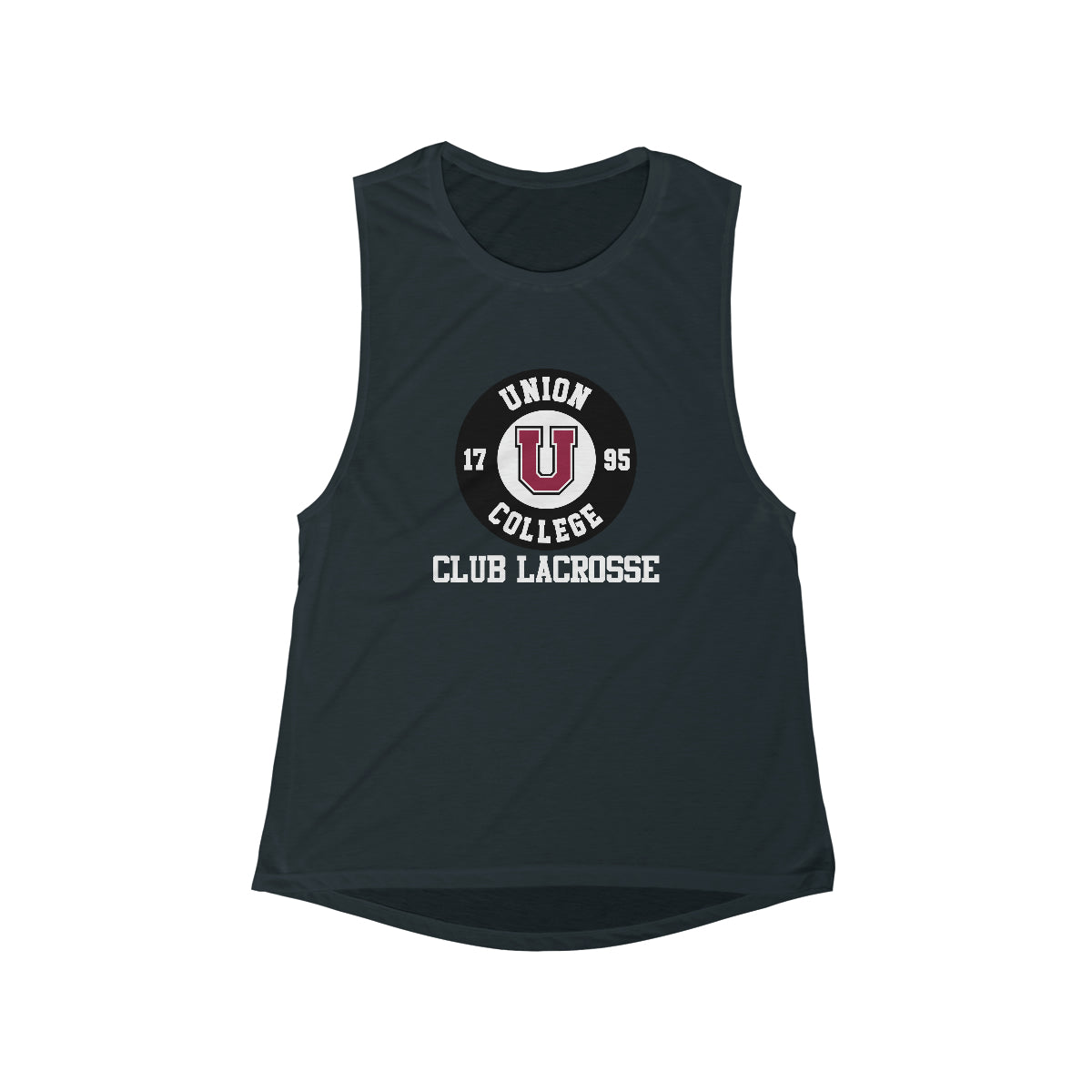 Women's Union Club Lacrosse Bella + Canvas Flowy Scoop Muscle Tank