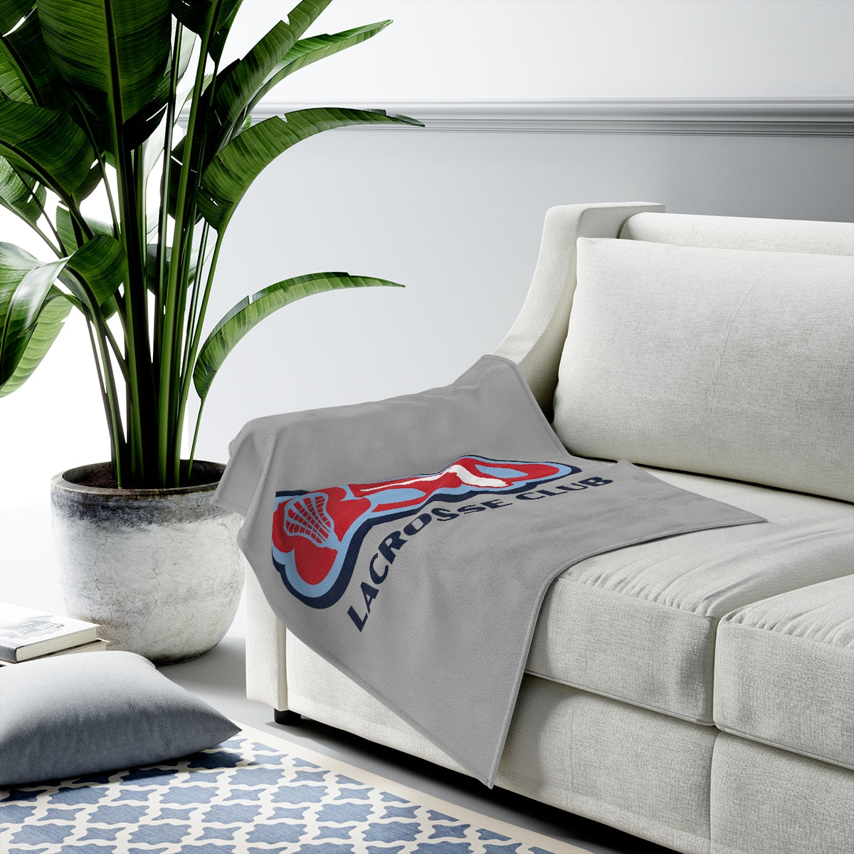 850 Lacrosse Velveteen Plush Blanket