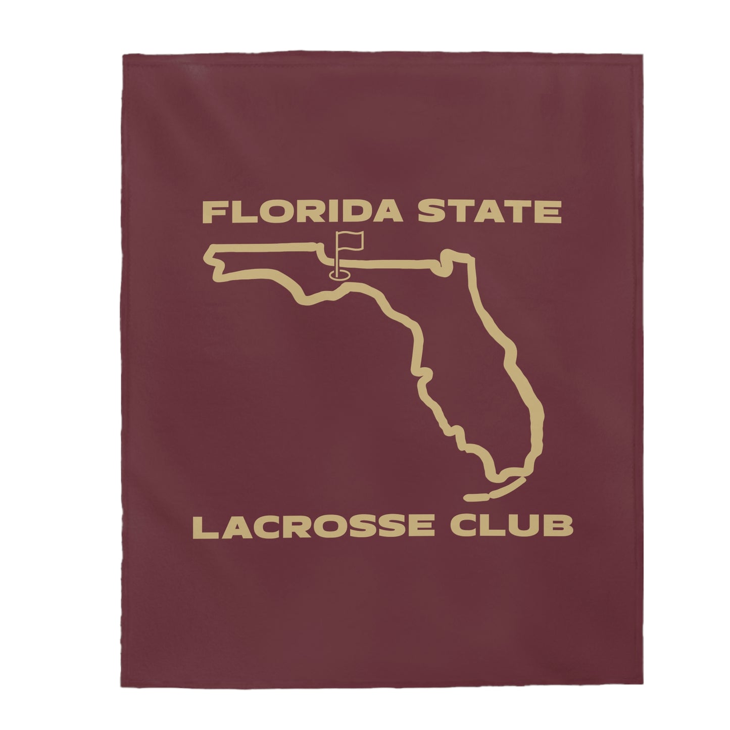 FSU Lacrosse Velveteen Plush Blanket