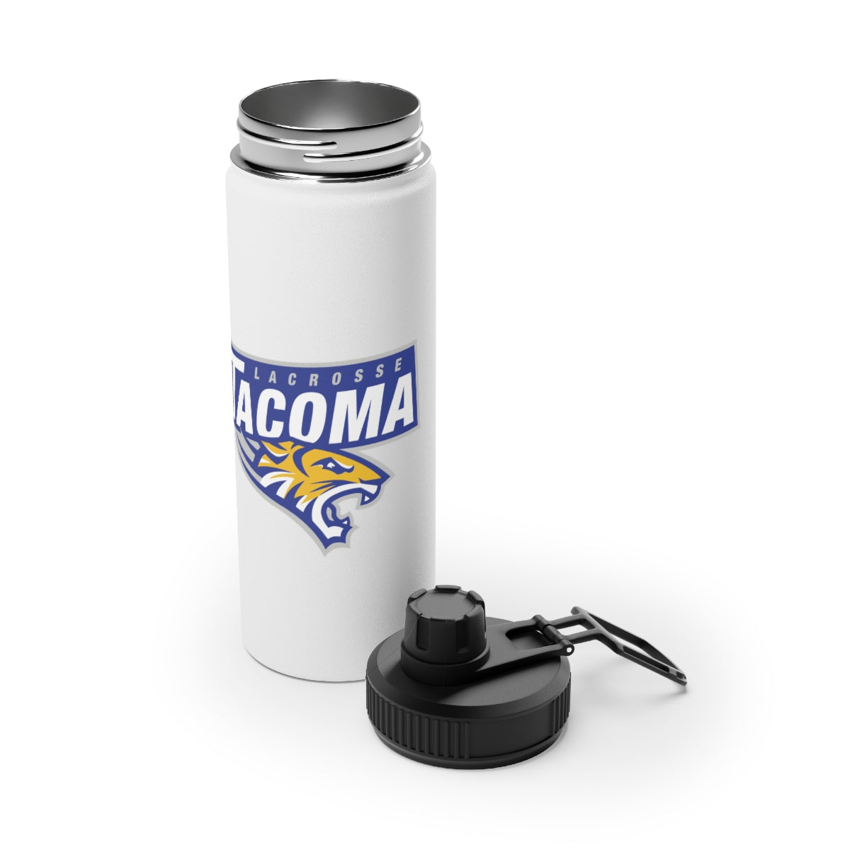 Tacoma Tigers Lacrosse Stainless Steel Water Bottle - Sports Lid