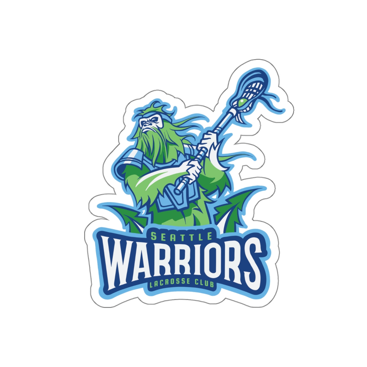 Seattle Warriors Lacrosse Die-Cut Sticker