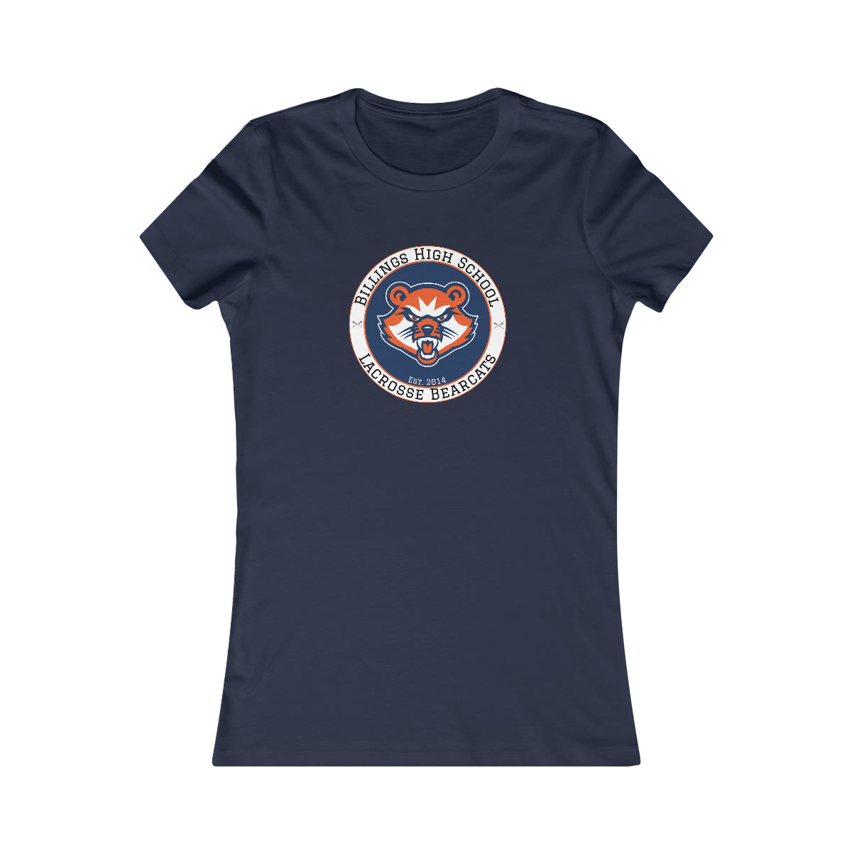 Women's Billings Bearcats Lacrosse Bella + Canvas Short Sleeve Cotton Tee