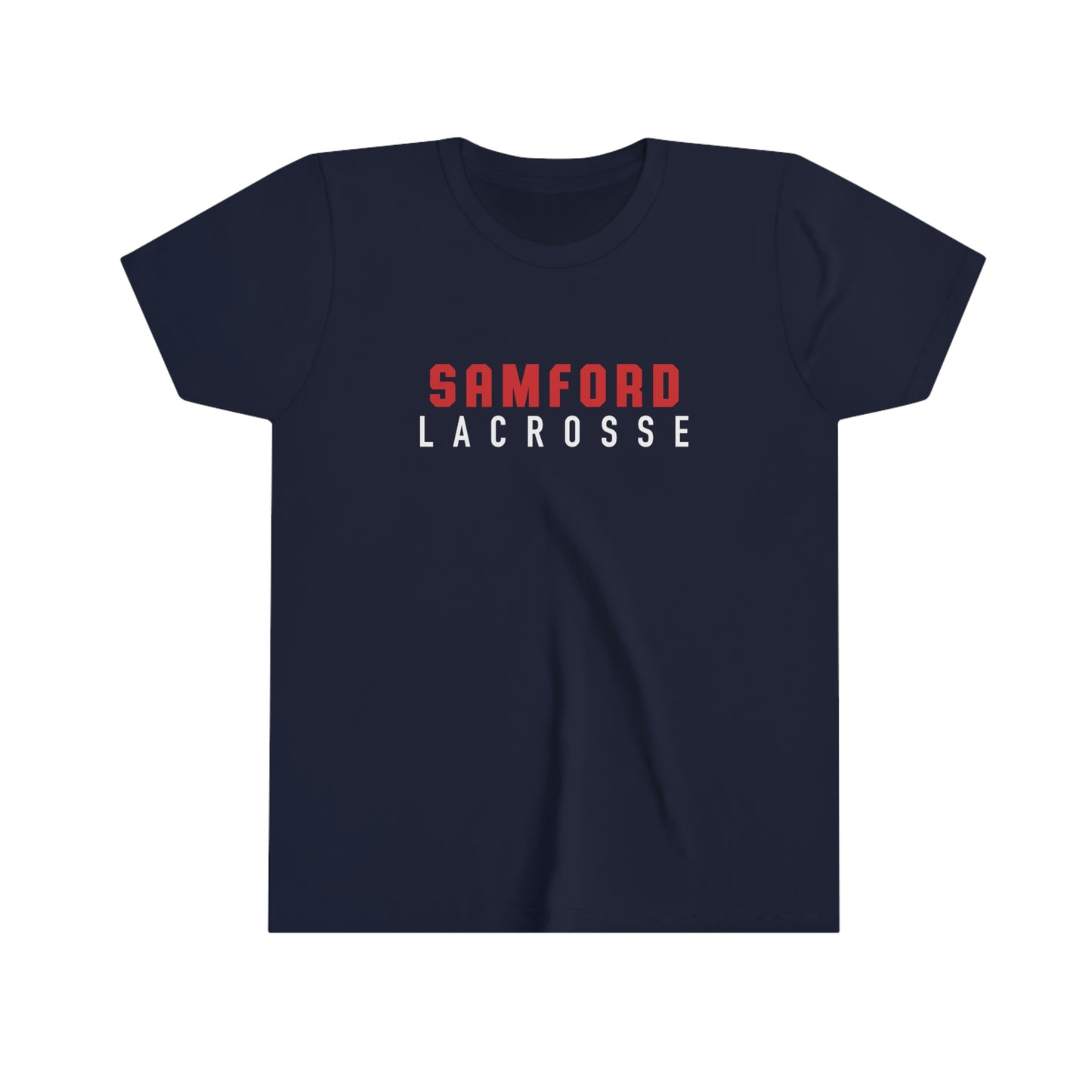 Youth Samford Lacrosse Bella + Canvas Short Sleeve Tee