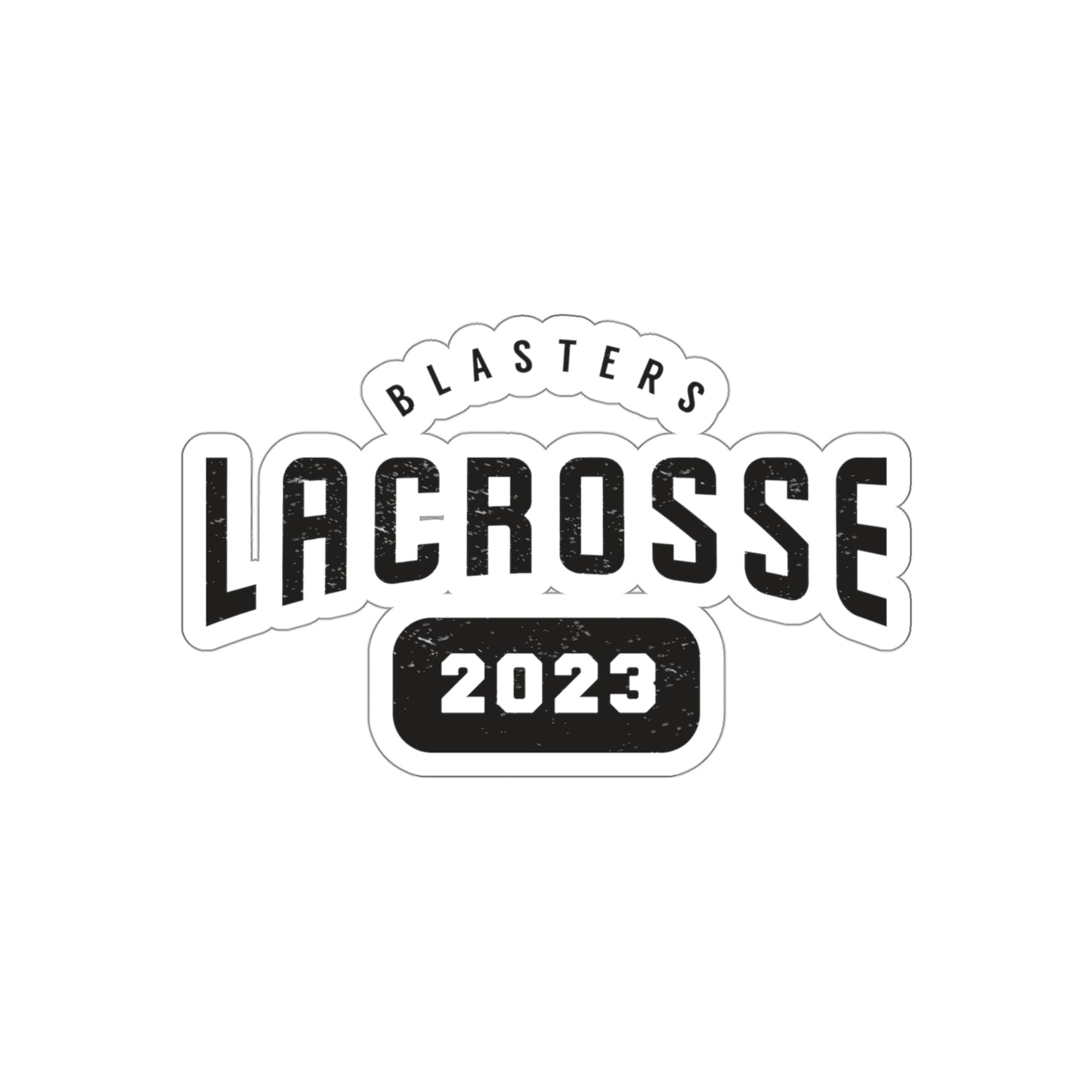 Blasters MS Lacrosse Die-Cut Stickers - 2023
