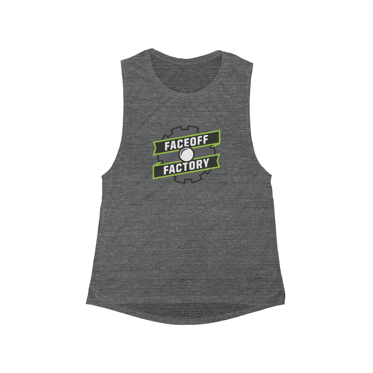 Women's Faceoff Factory Bella + Canvas Flowy Scoop Muscle Tank