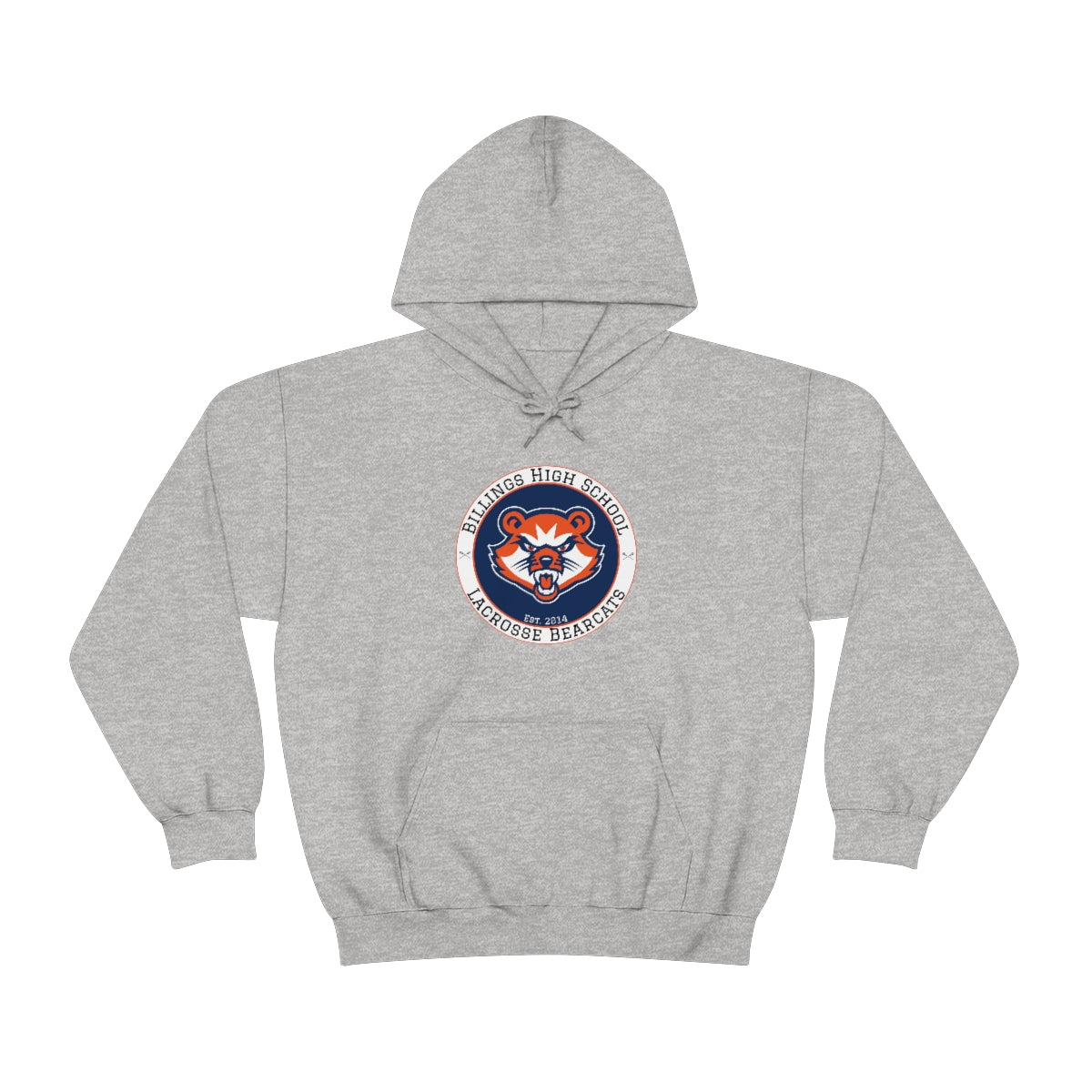 Adult Billings Bearcats Lacrosse Gildan Heavy Blend™ Hooded Sweatshirt
