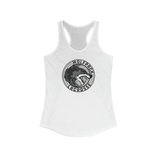 Women's Wolfpack Lacrosse Bella + Canvas Racerback Tank